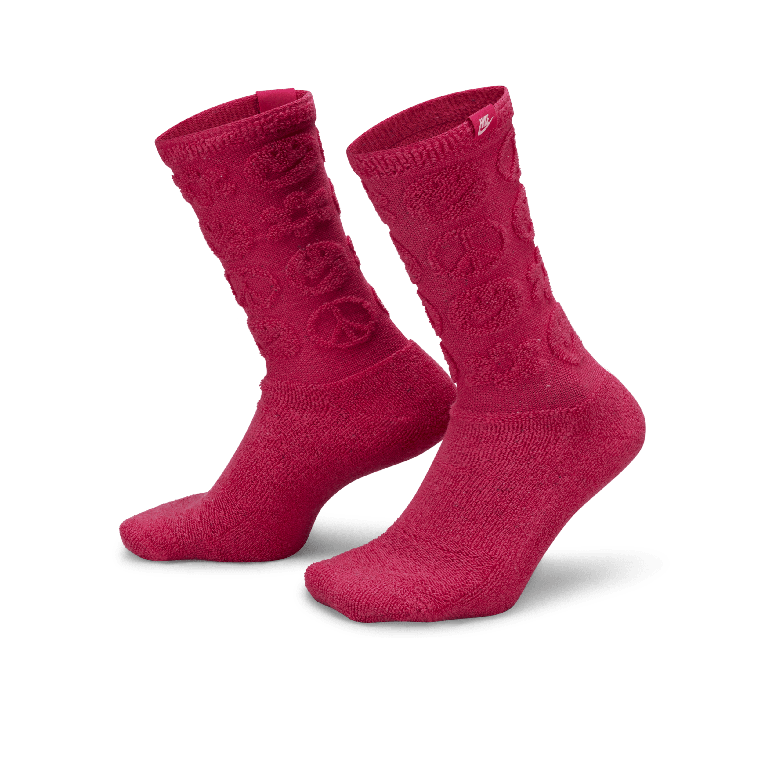 Nike Everyday Plus Crew sokken met demping (1 paar) - Roze