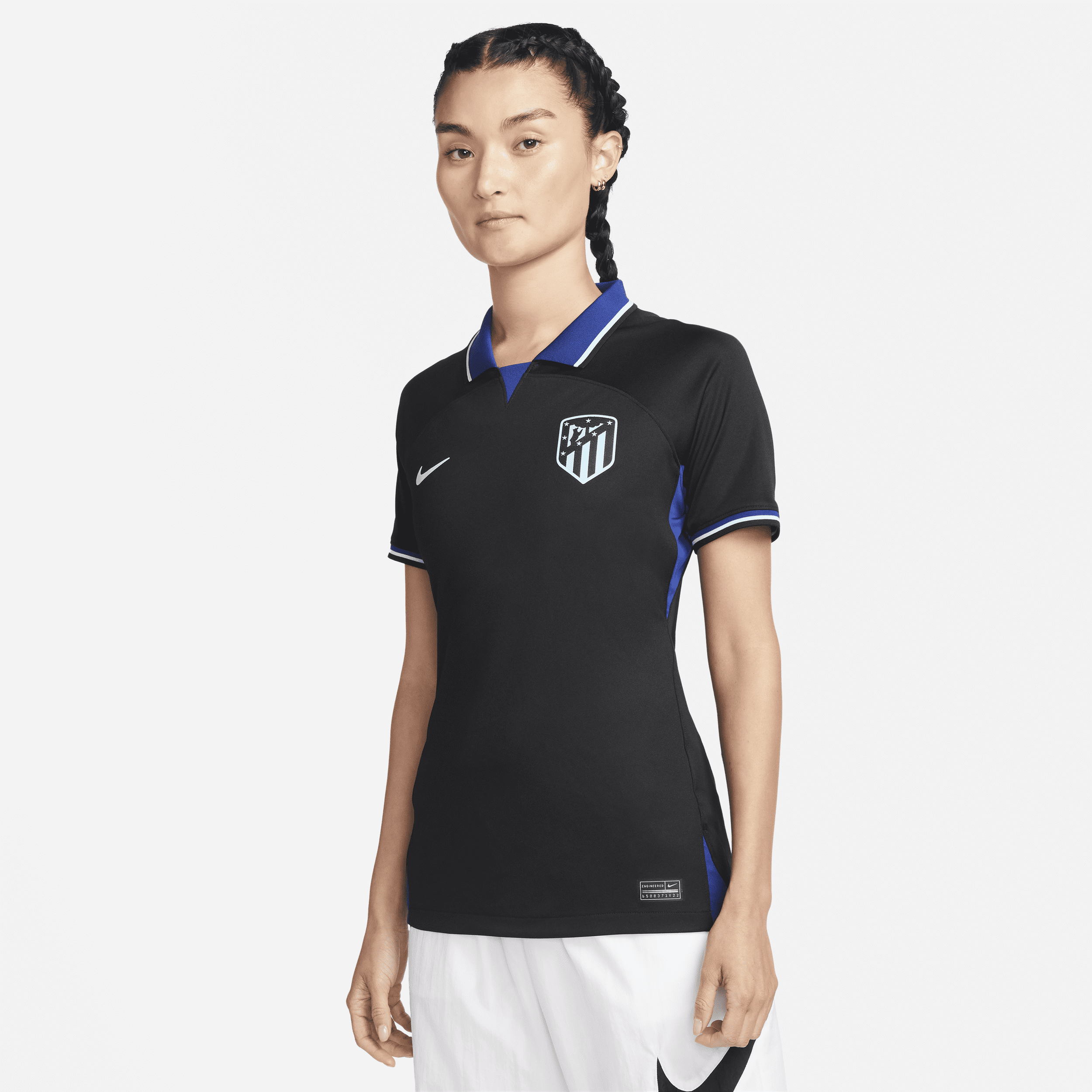 Segunda equipación Stadium Atlético de Madrid 2022/23 Camiseta de fútbol Nike Dri-FIT - Mujer - Negro