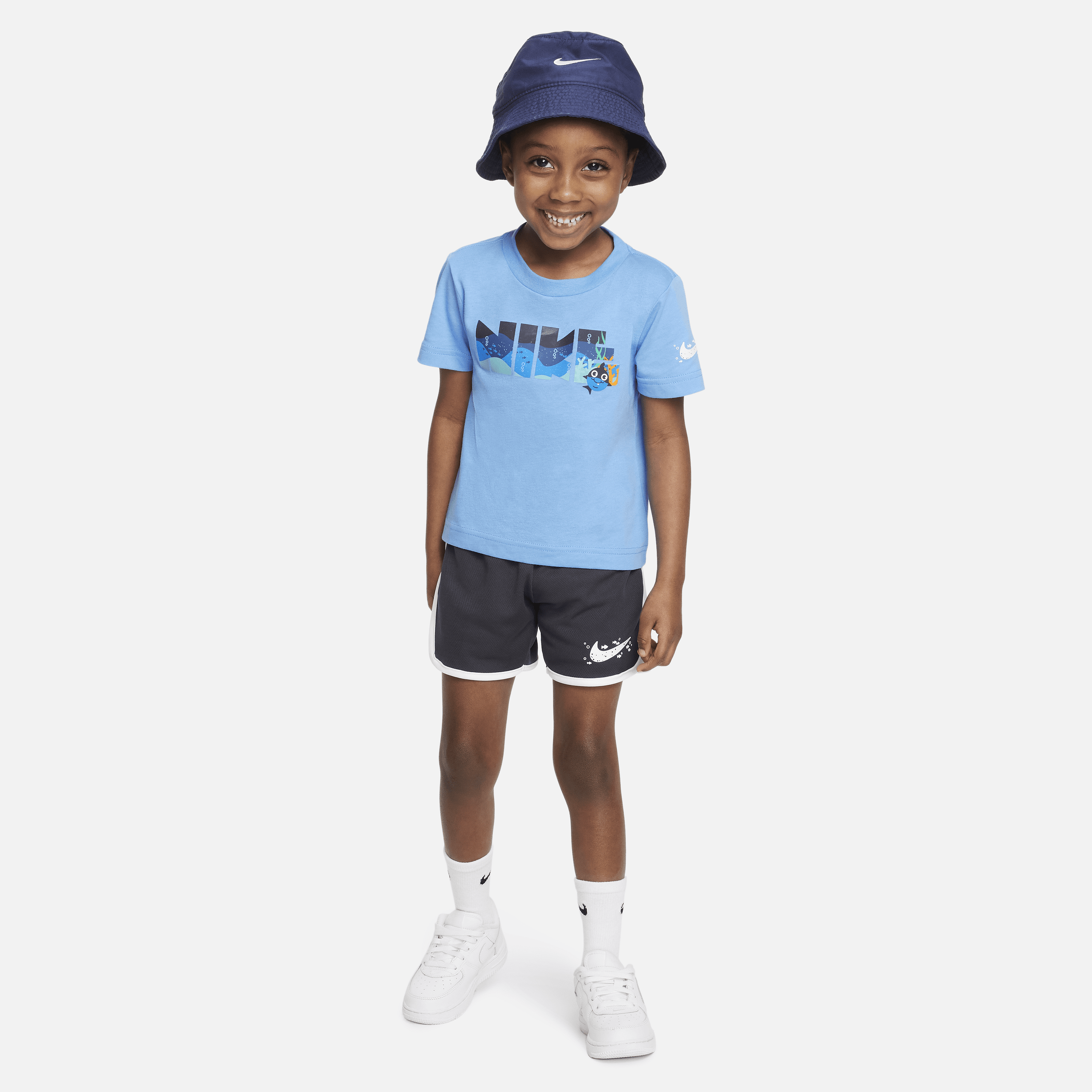 Nike Sportswear Coral Reef Mesh Shorts Set Conjunto de dos piezas - Infantil - Gris