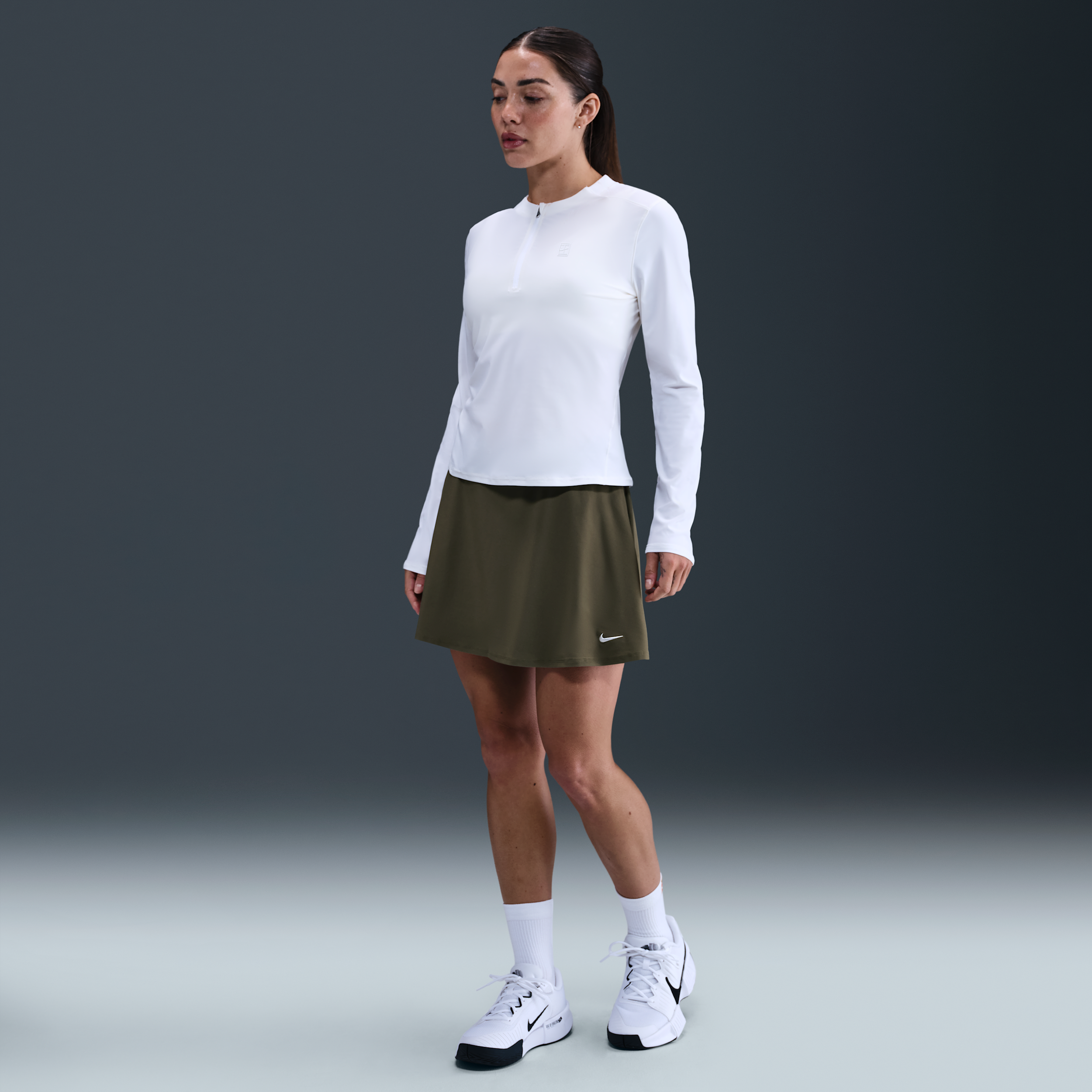 Nike Victory Falda de tenis Dri-FIT con vuelo - Mujer - Verde