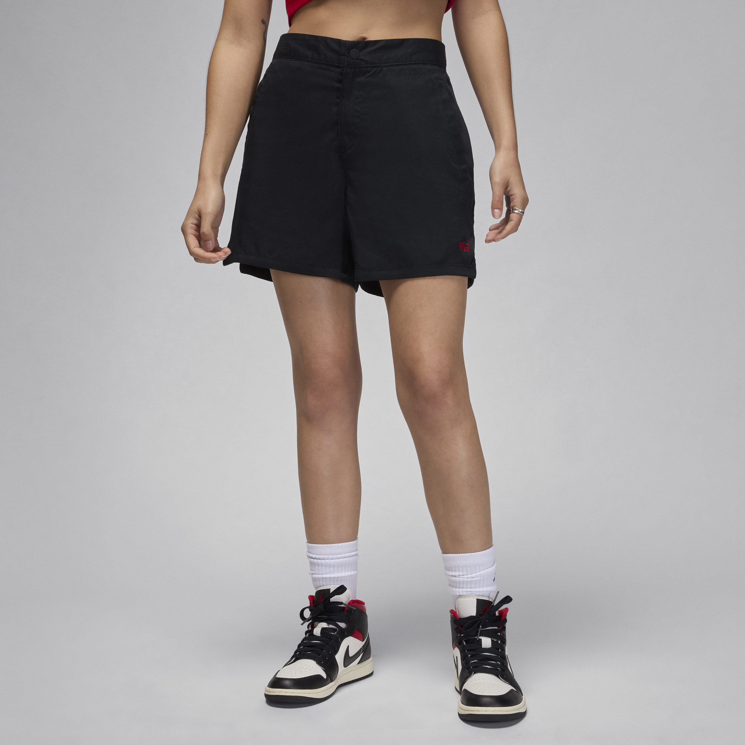 Nike Vævede Jordan-shorts til kvinder - sort