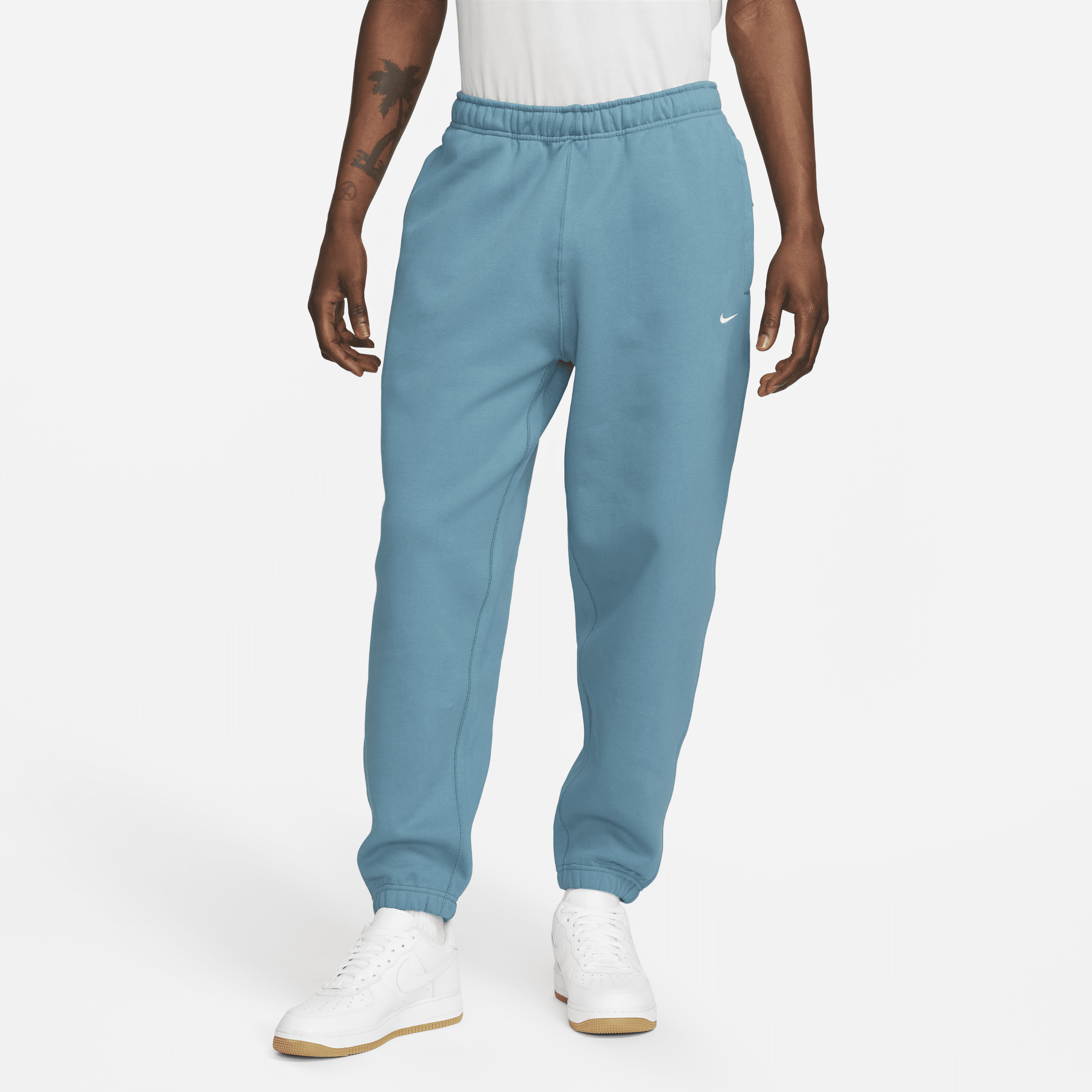 Nike Solo Swoosh-fleecebukser til mænd - blå