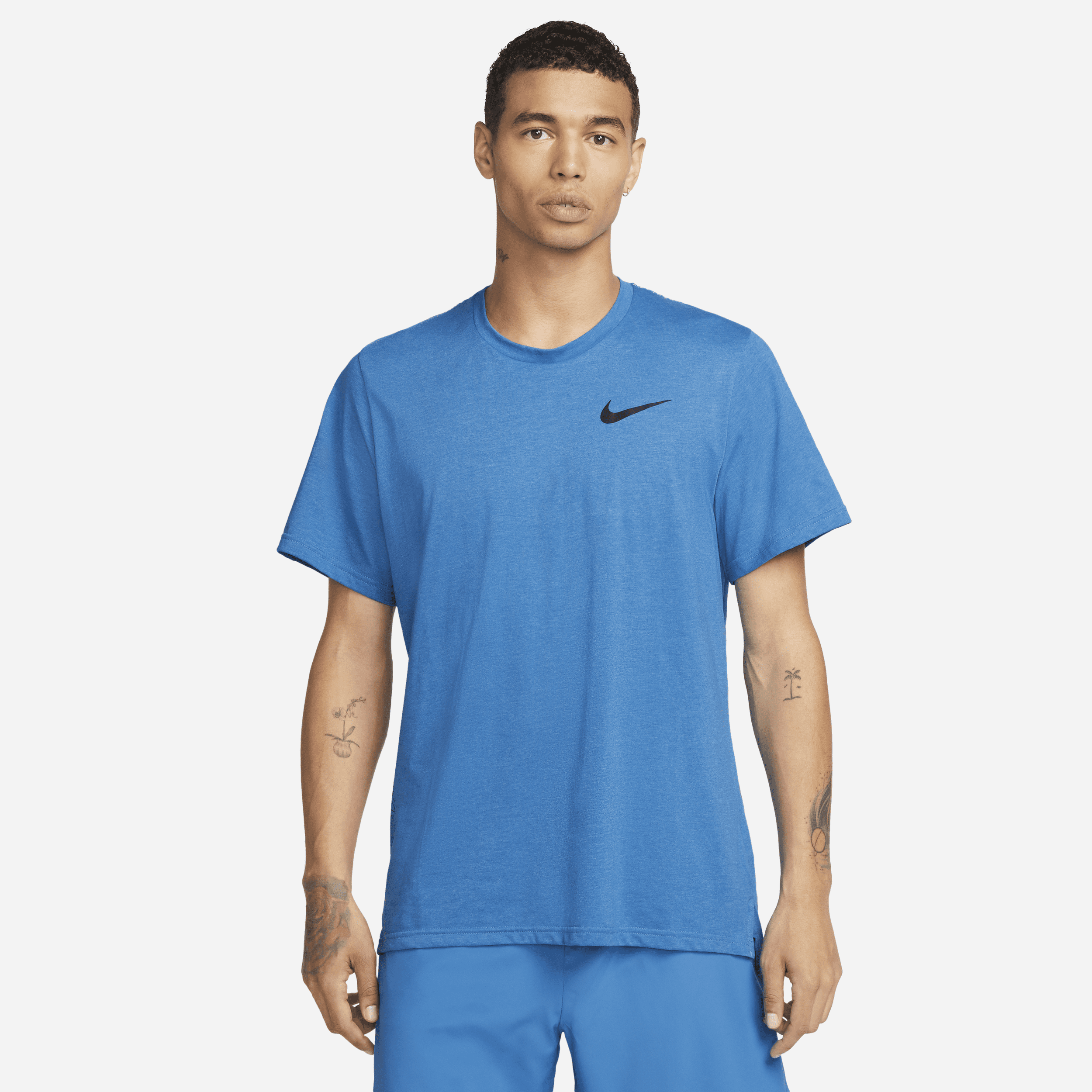 Nike Pro Dri-FIT Herentop met korte mouwen - Blauw