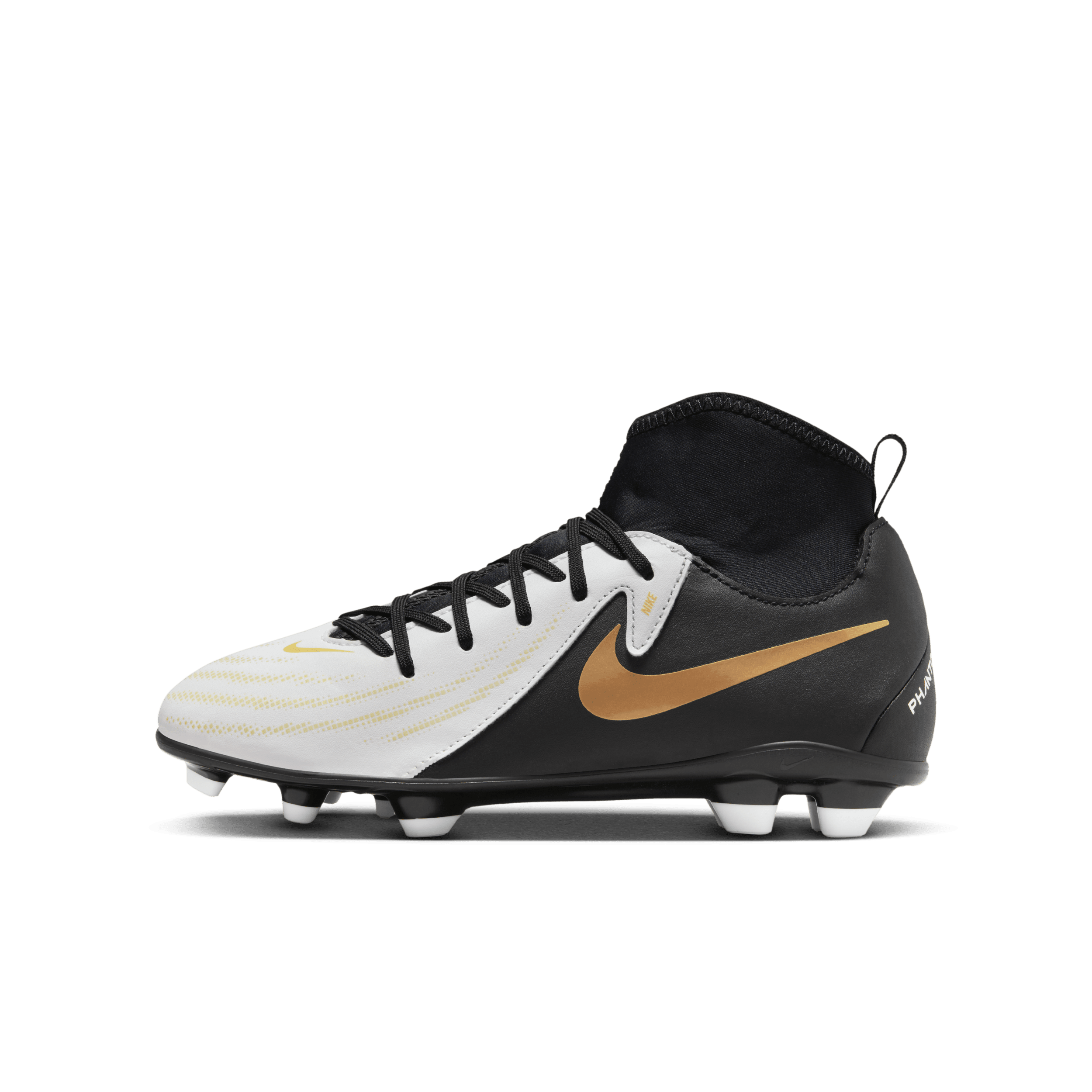Scarpa da calcio a taglio alto MG Nike Jr. Phantom Luna 2 Club – Bambini/Ragazzi - Bianco