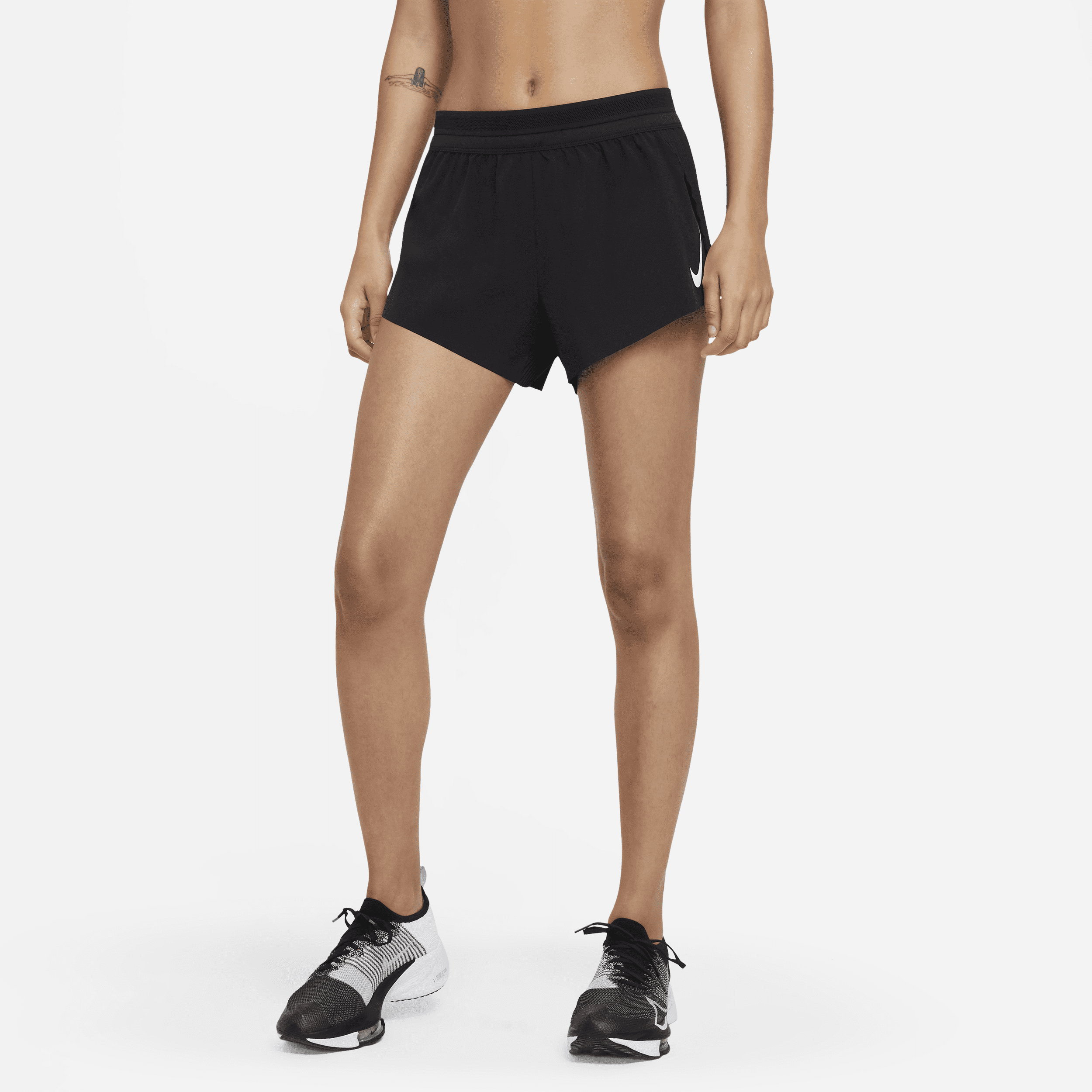 Nike AeroSwift Hardloopshorts voor dames - Zwart