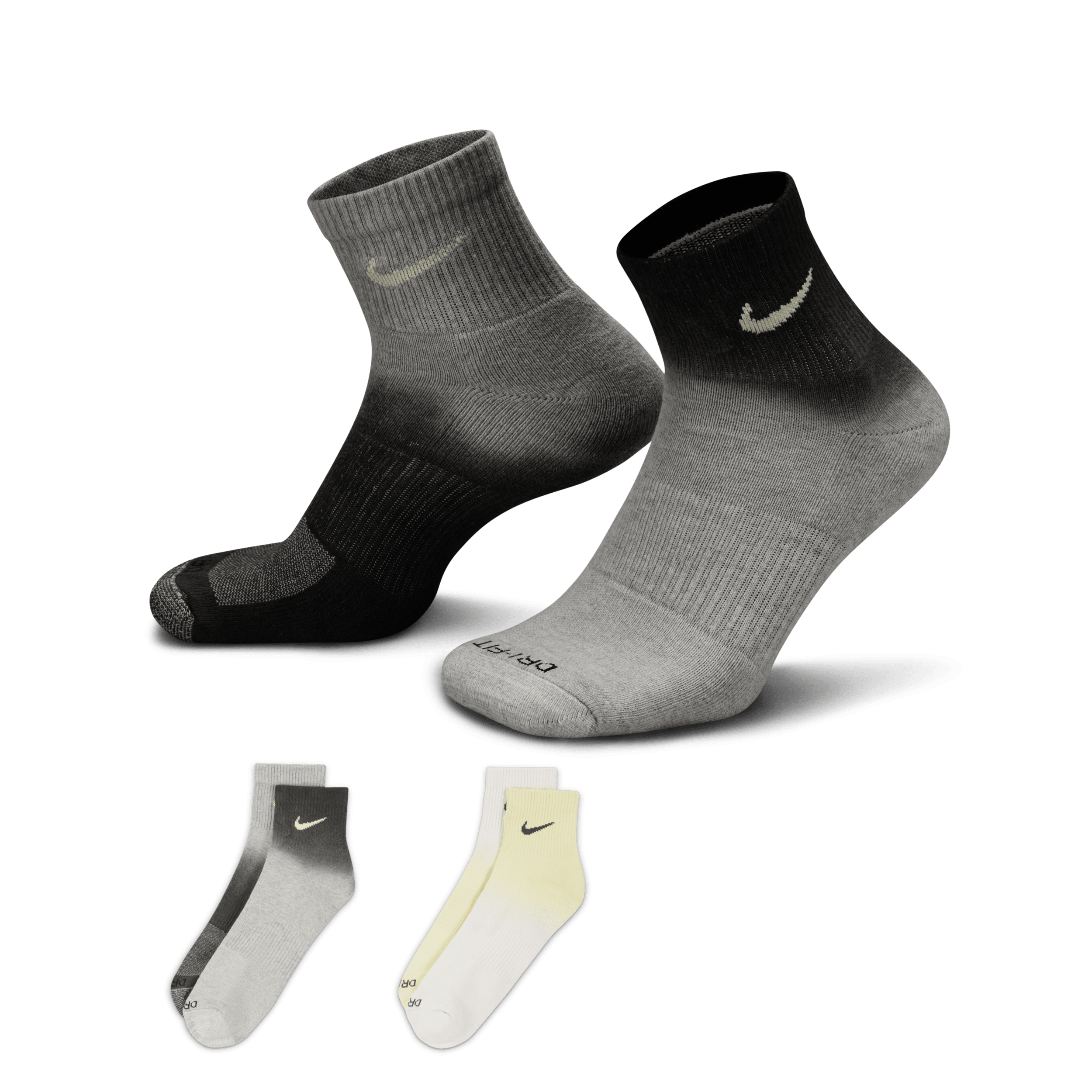 Calze alla caviglia ammortizzate Nike Everyday Plus (2 paia) - Multicolore