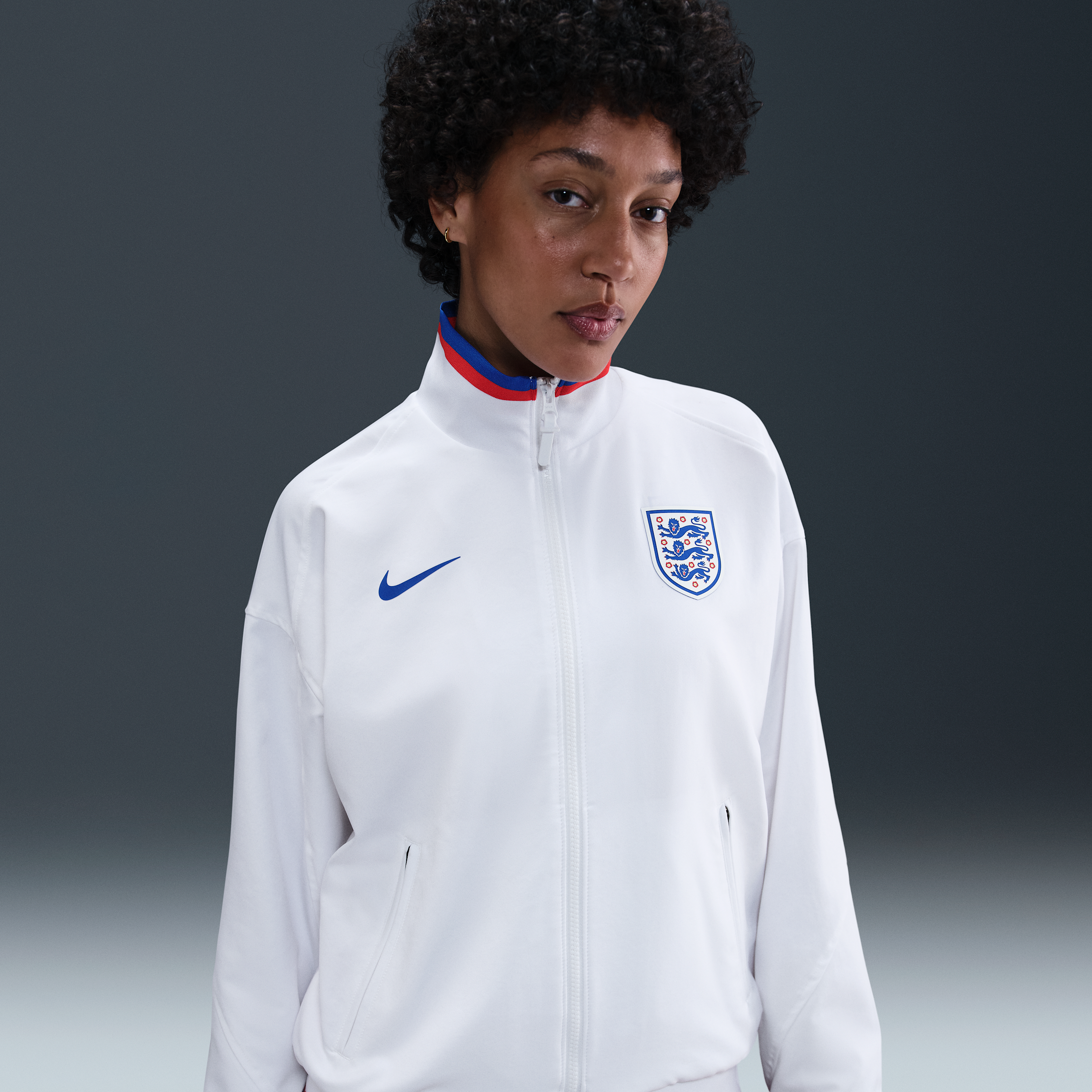 Giacca Anthem da calcio Nike Dri-FIT Inghilterra Strike da donna – Home - Bianco