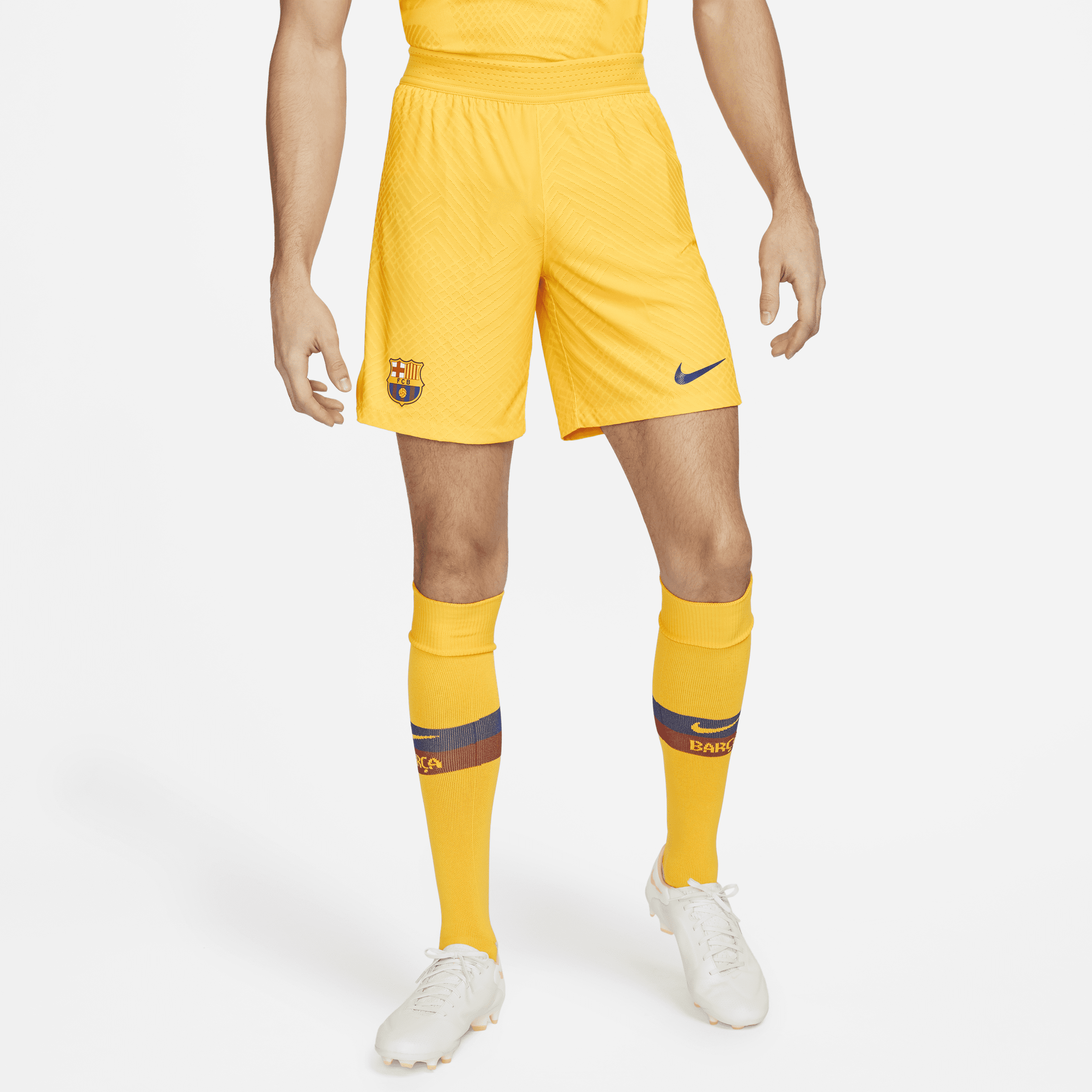 FC Barcelona 2022/23 Match Fourth Nike Dri-FIT ADV-fodboldshorts til mænd - gul