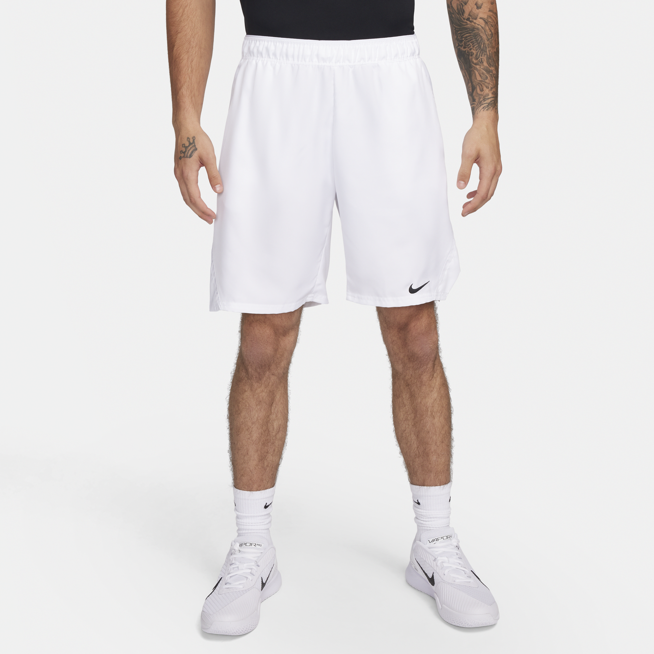 NikeCourt Victory Dri-FIT-tennisshort (23 cm) til mænd - hvid