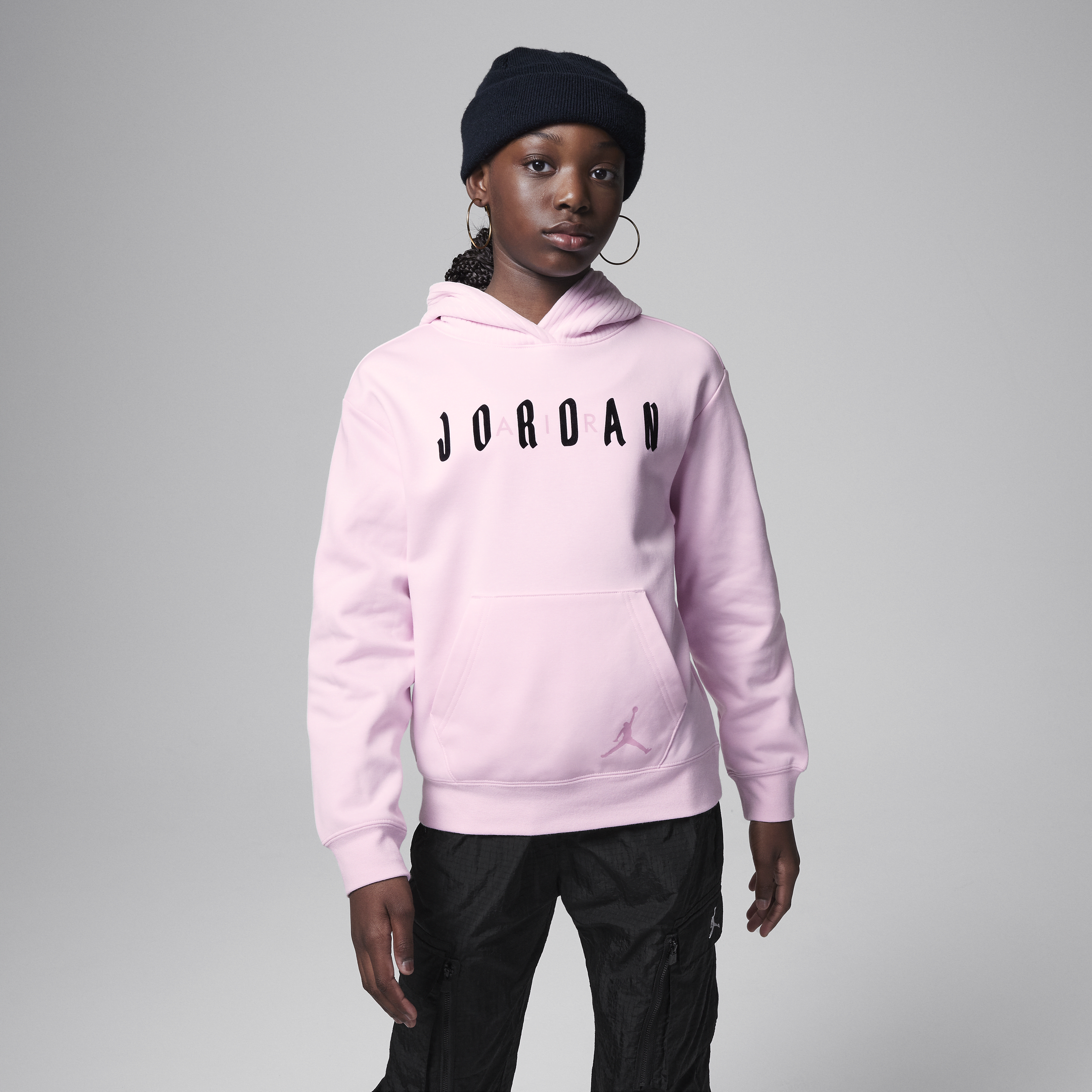 Jordan Soft Touch Mixed-pullover-hættetrøje til større børn - Pink