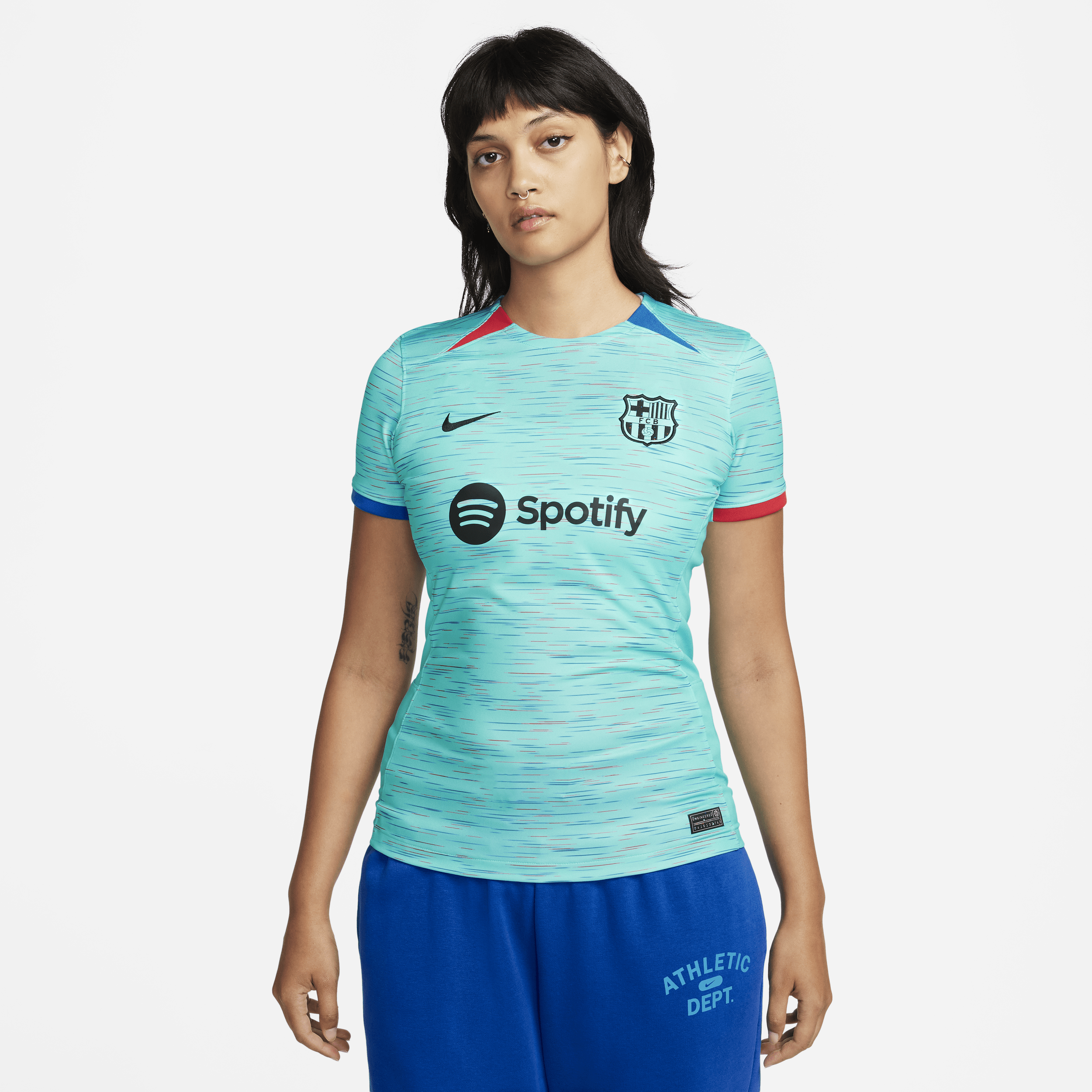 Tercera equipación Stadium FC Barcelona 2023/24 Camiseta de fútbol Nike Dri-FIT ADV - Mujer - Azul