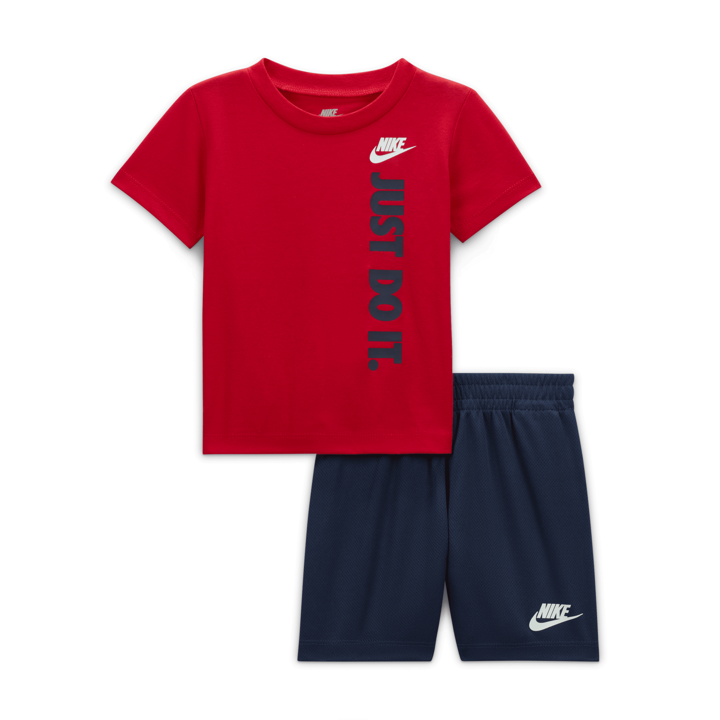 Completo con shorts in French Terry Nike Sportswear – Bebè (12-24 mesi) - Blu