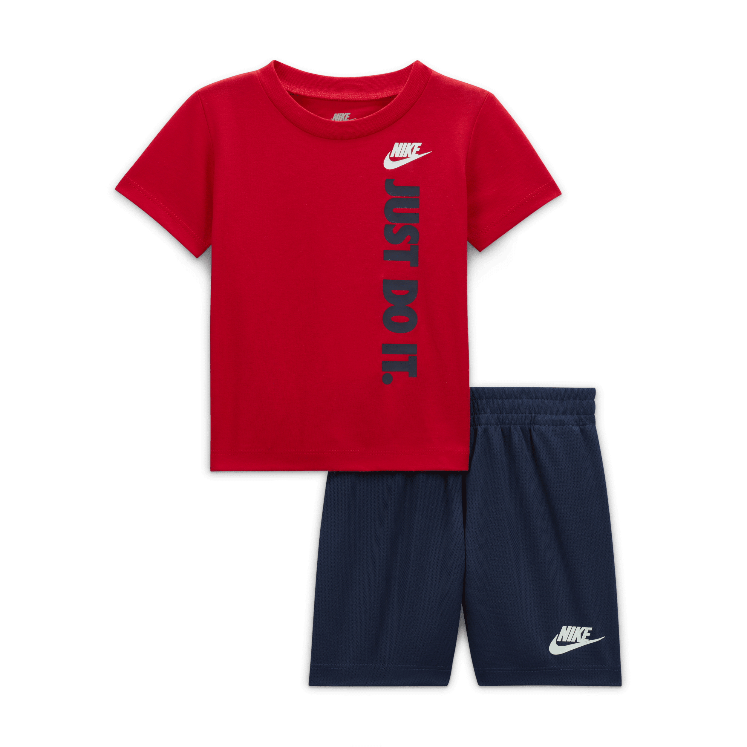 Completo t-shirt con grafica e shorts Nike – Bebè (12-24 mesi) - Blu