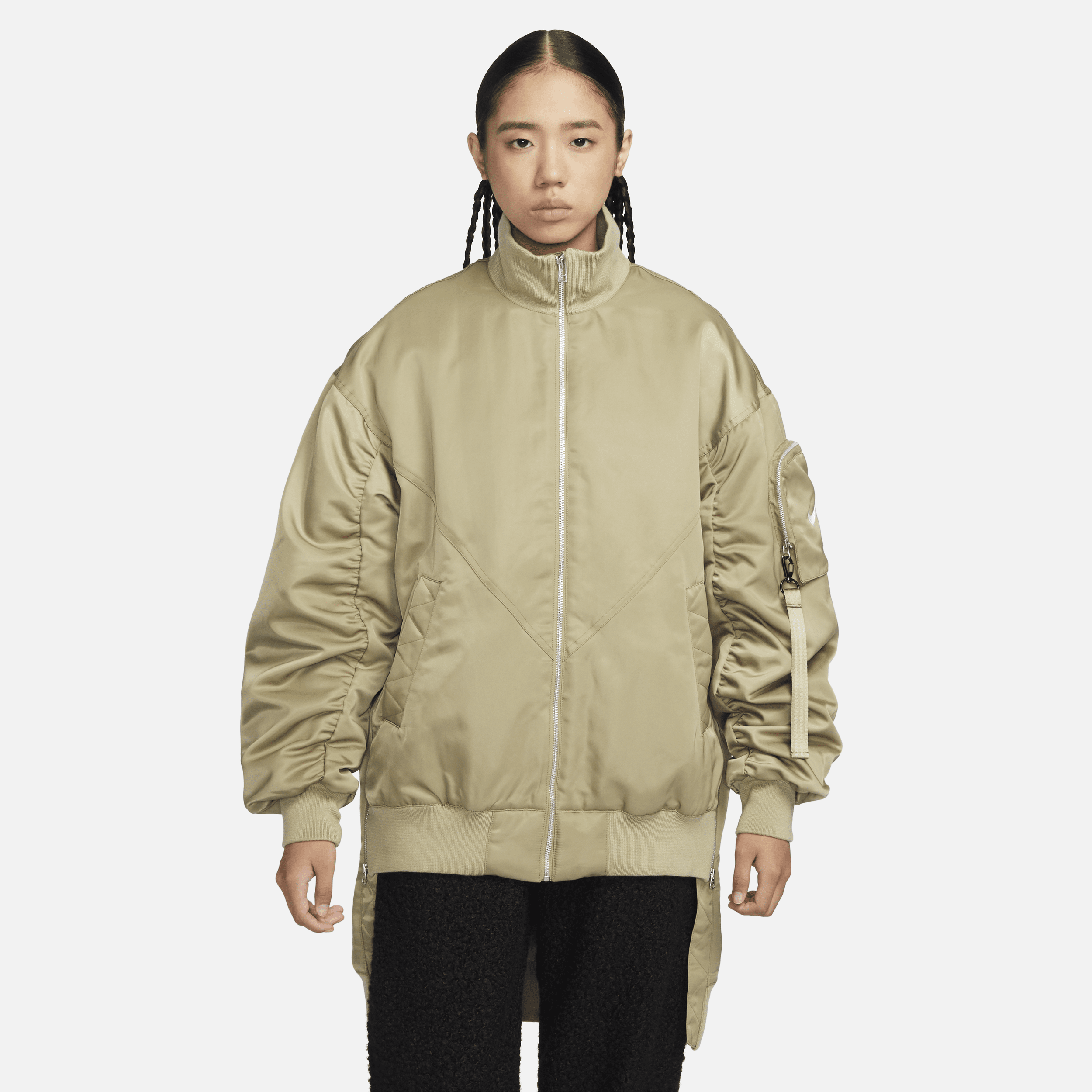 【ナイキ(NIKE)公式ストア】ナイキ スポーツウェア エッセンシャル ウィメンズ Therma-FIT オーバーサイズ ボンバージャケット FQ7583-276 ブラウン 【ナイキ(NIKE)公式ストア】ナイキ スポーツウェア エッセンシャル ウィメンズ Therma-FIT オーバーサイズ ボンバージャケット FQ7583-276 ブラウン
