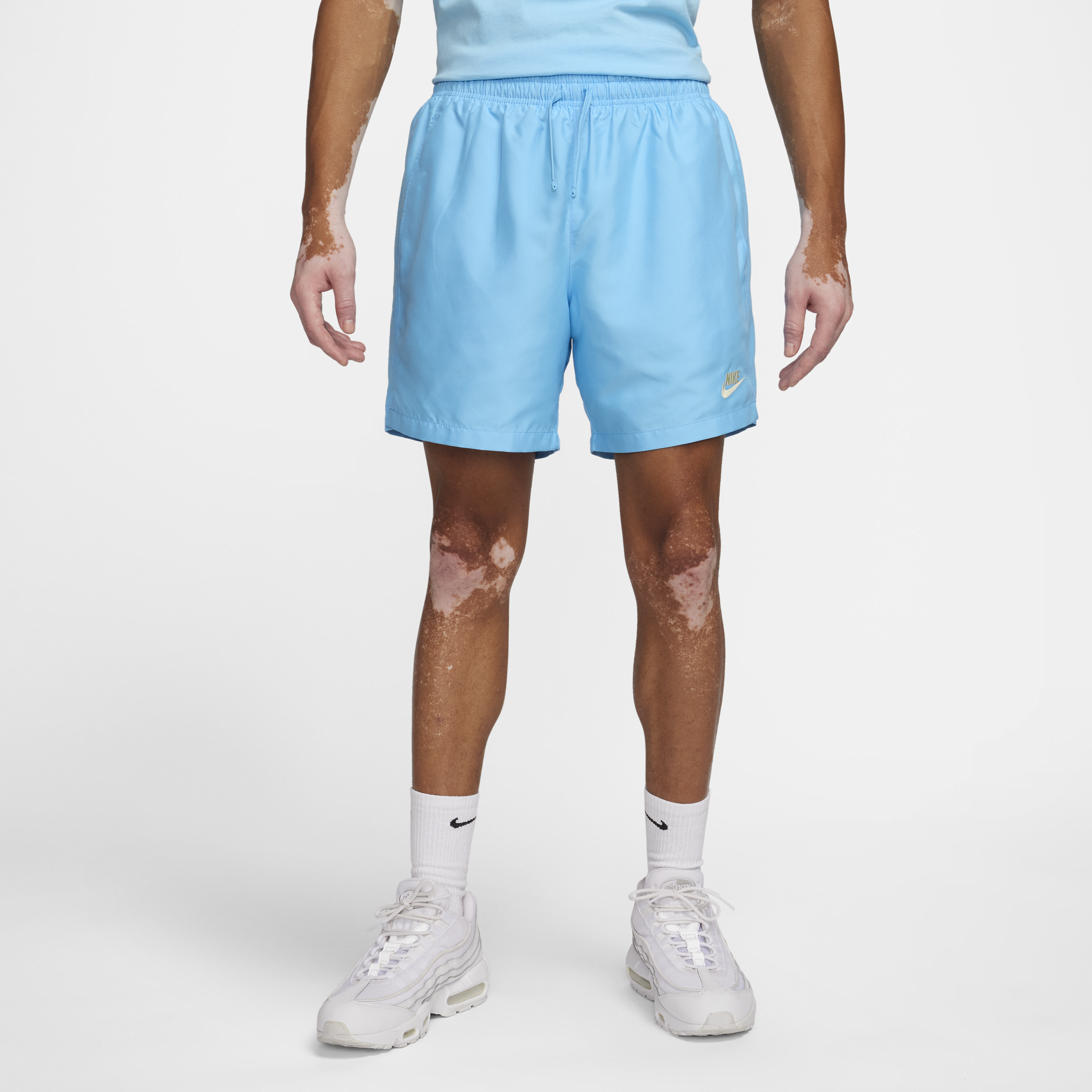 Vævede Nike Sportswear-Flow-shorts til mænd - blå