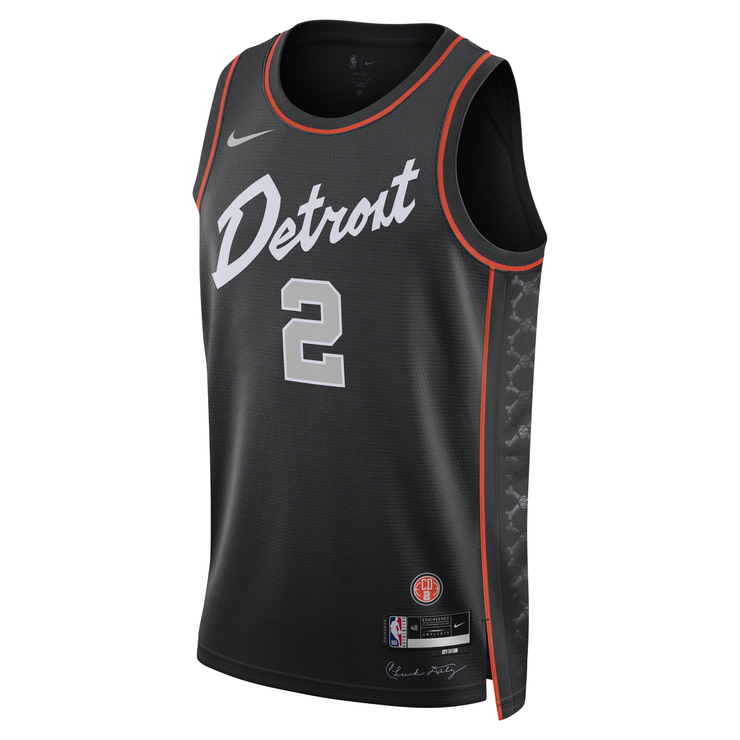 Cade Cunningham Detroit Pistons City Edition 2023/24 Nike Dri-FIT Swingman NBA-jersey voor heren - Zwart