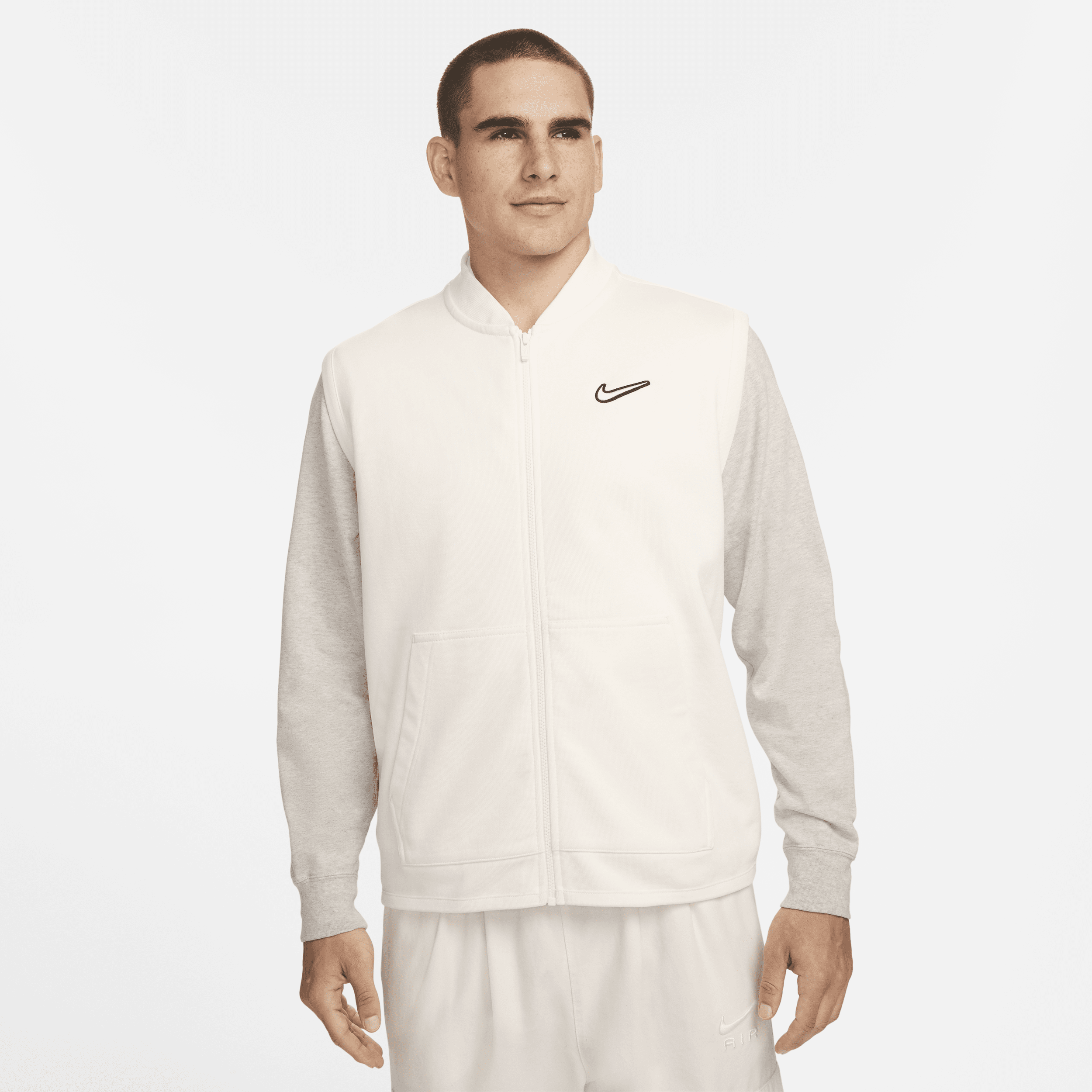 Nike Sportswear-fleecevest til mænd - hvid