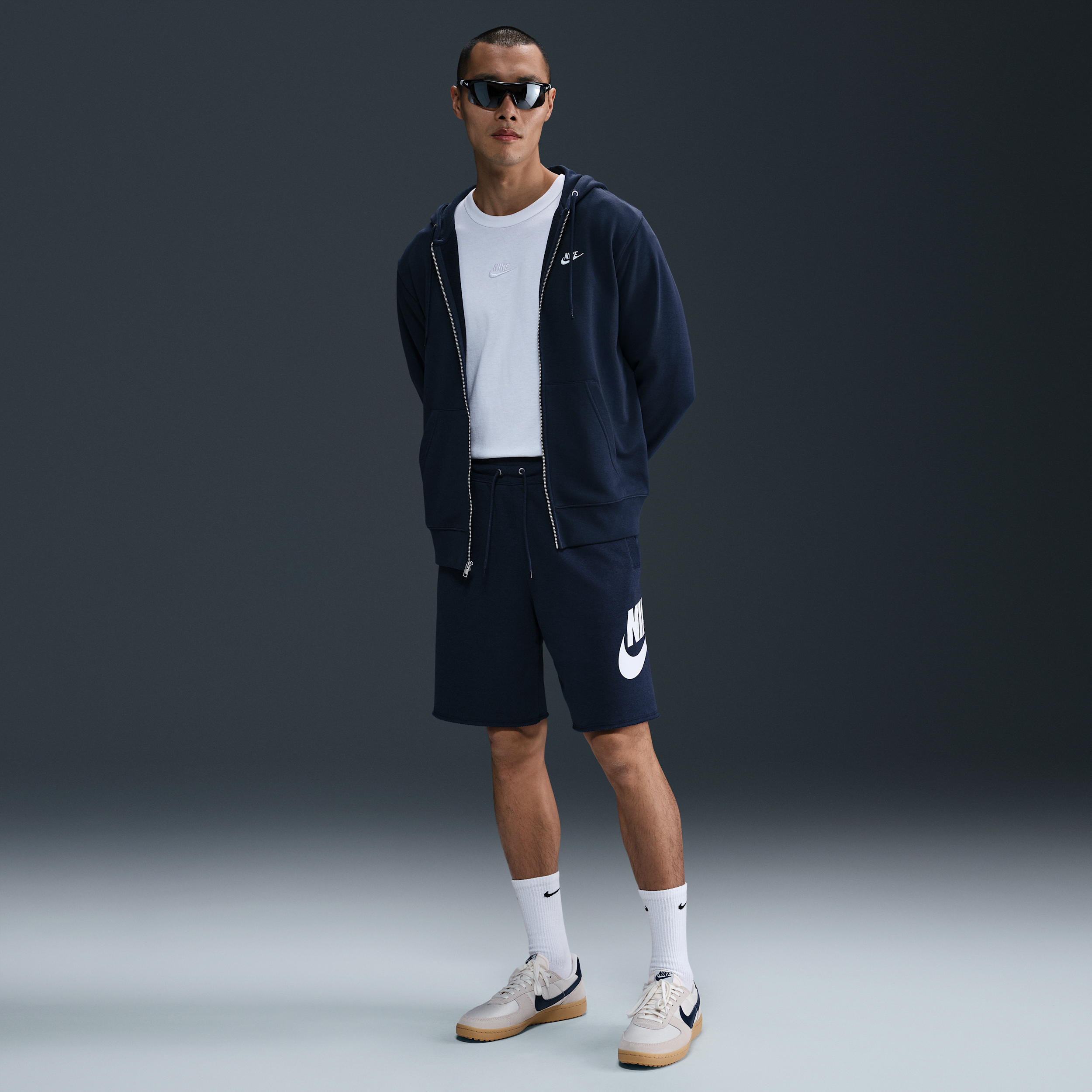 Shorts Alumni in French Terry Nike Club – Uomo - Blu