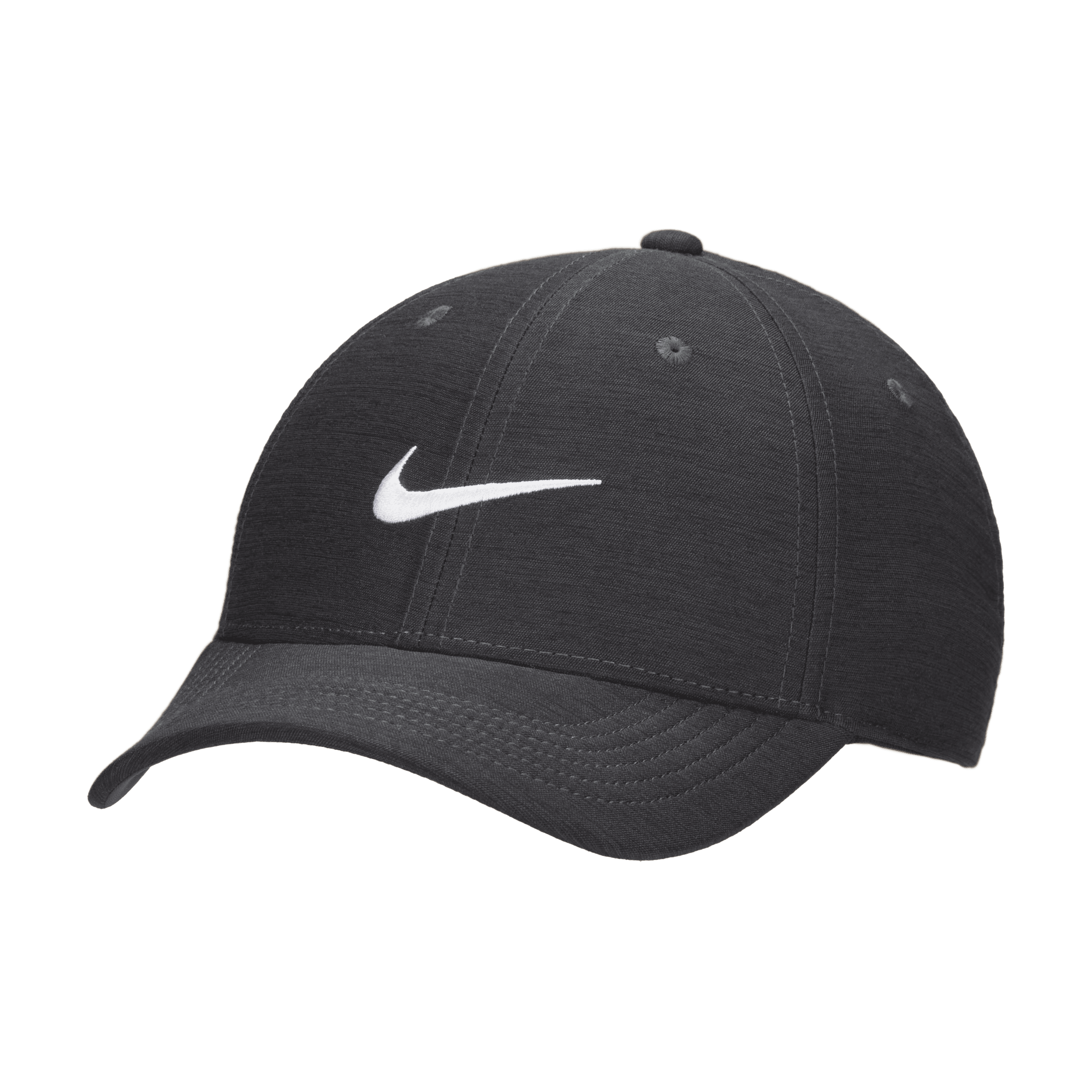 Meleret, struktureret Nike Dri-FIT Club-kasket - sort