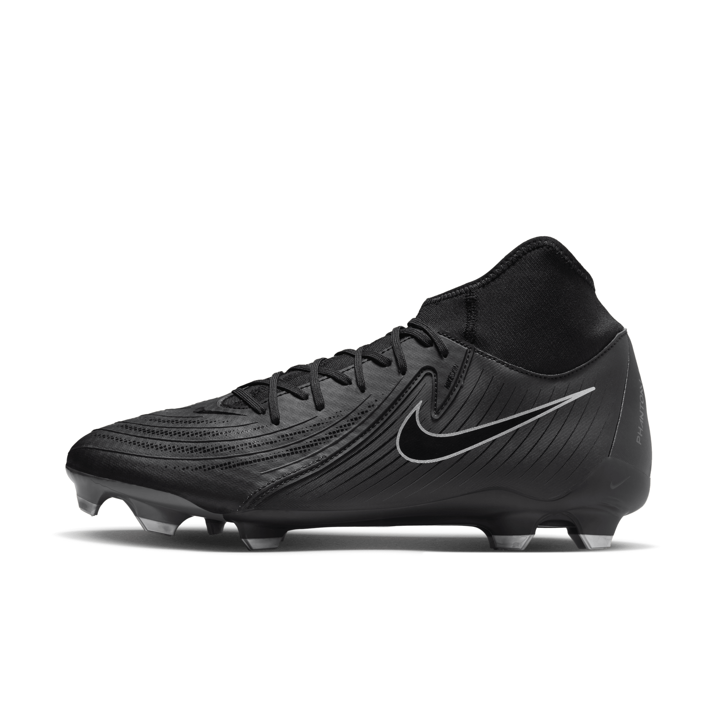 Nike Phantom Luna 2 Academy high-top voetbalschoenen (meerdere ondergronden) - Zwart