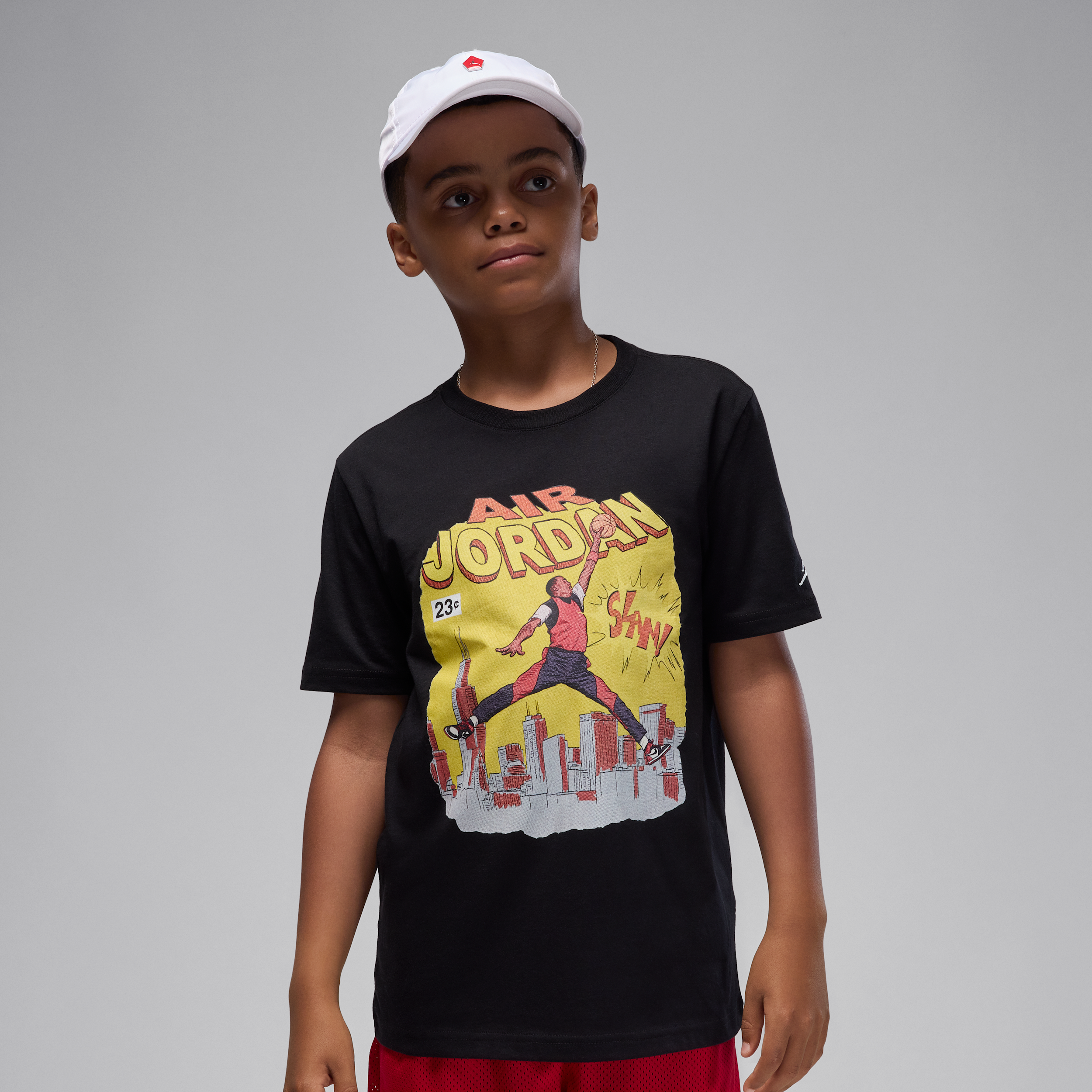 【ナイキ(NIKE)公式ストア】ジョーダン ジュニア コミック スラム Tシャツ IO2834-010 ブラック 【ナイキ(NIKE)公式ストア】ジョーダン ジュニア コミック スラム Tシャツ IO2834-010 ブラック