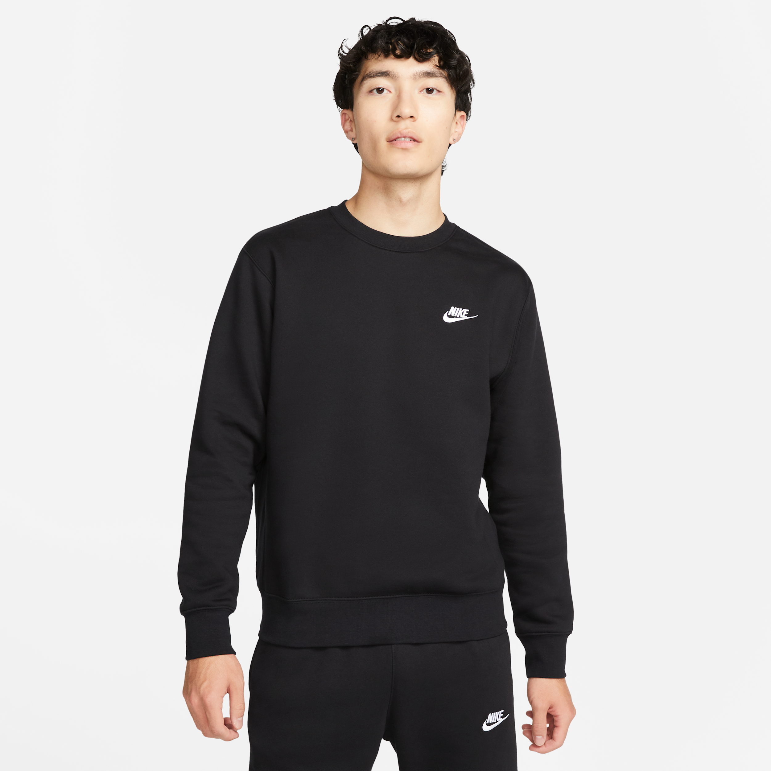 【ナイキ（NIKE）公式ストア】ナイキ スポーツウェア クラブ フリース クルー BV2663-010 ブラック