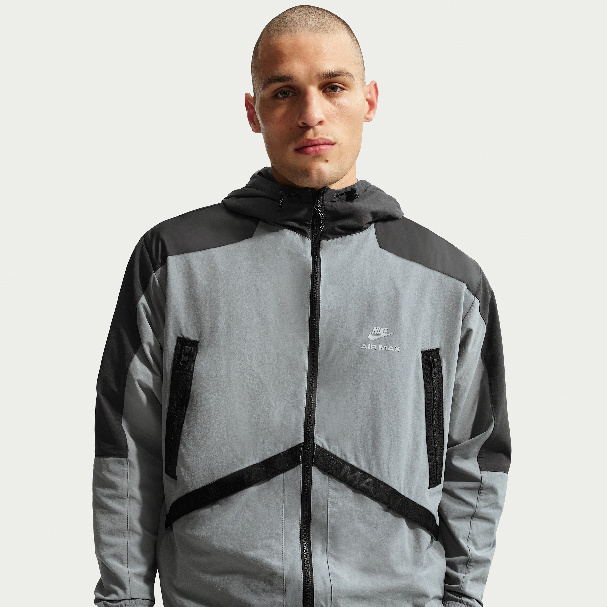 Nike Air Max Men's Woven Jacket - Grey | IO1058-065 | FOOTY.COM