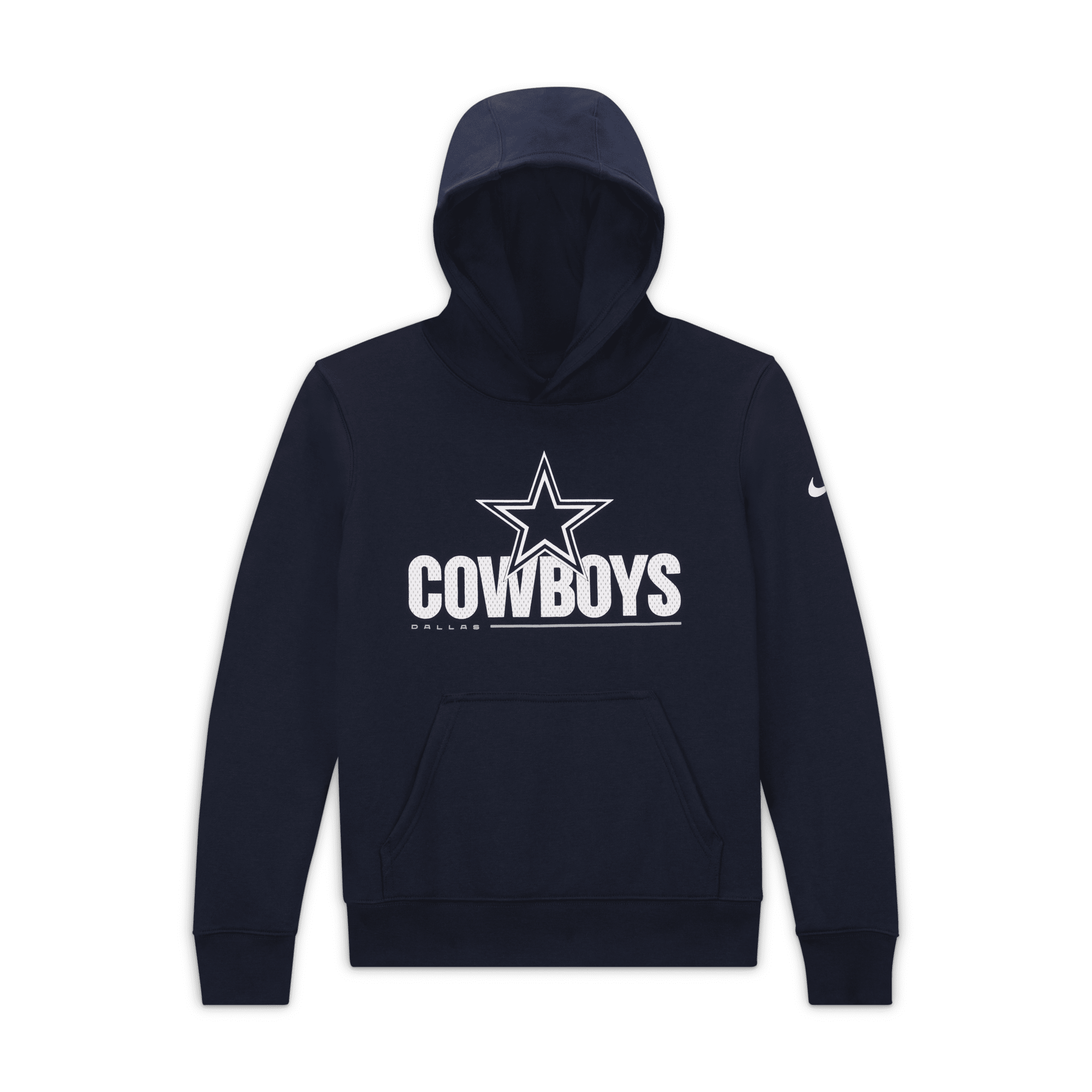 Nike (NFL Dallas Cowboys)-pullover-hættetrøje til større børn - blå