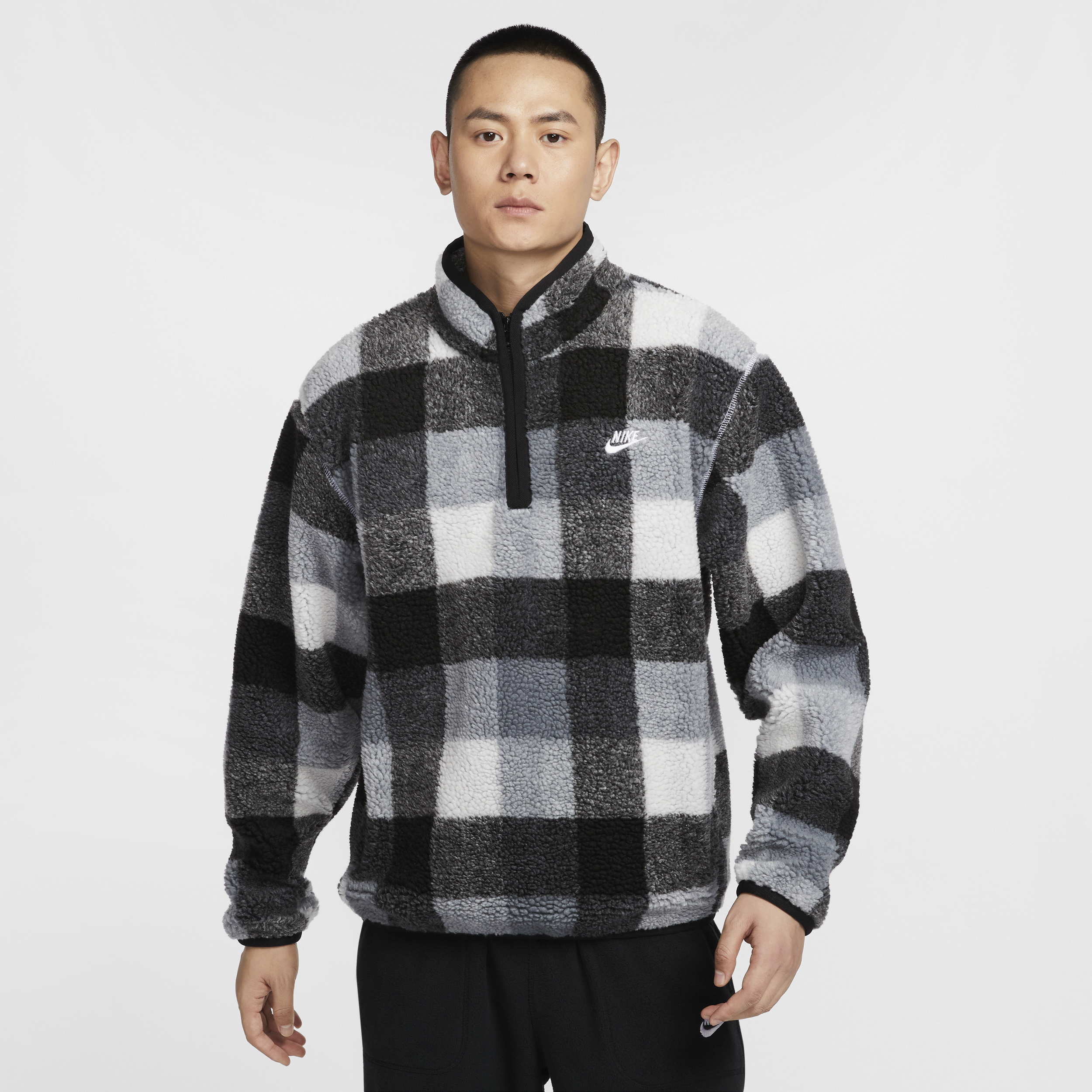 【ナイキ(NIKE)公式ストア】ナイキ クラブ メンズ ウィンタライズド ハーフジップ FZ0898-010 ブラック 【ナイキ(NIKE)公式ストア】ナイキ クラブ メンズ ウィンタライズド ハーフジップ FZ0898-010 ブラック