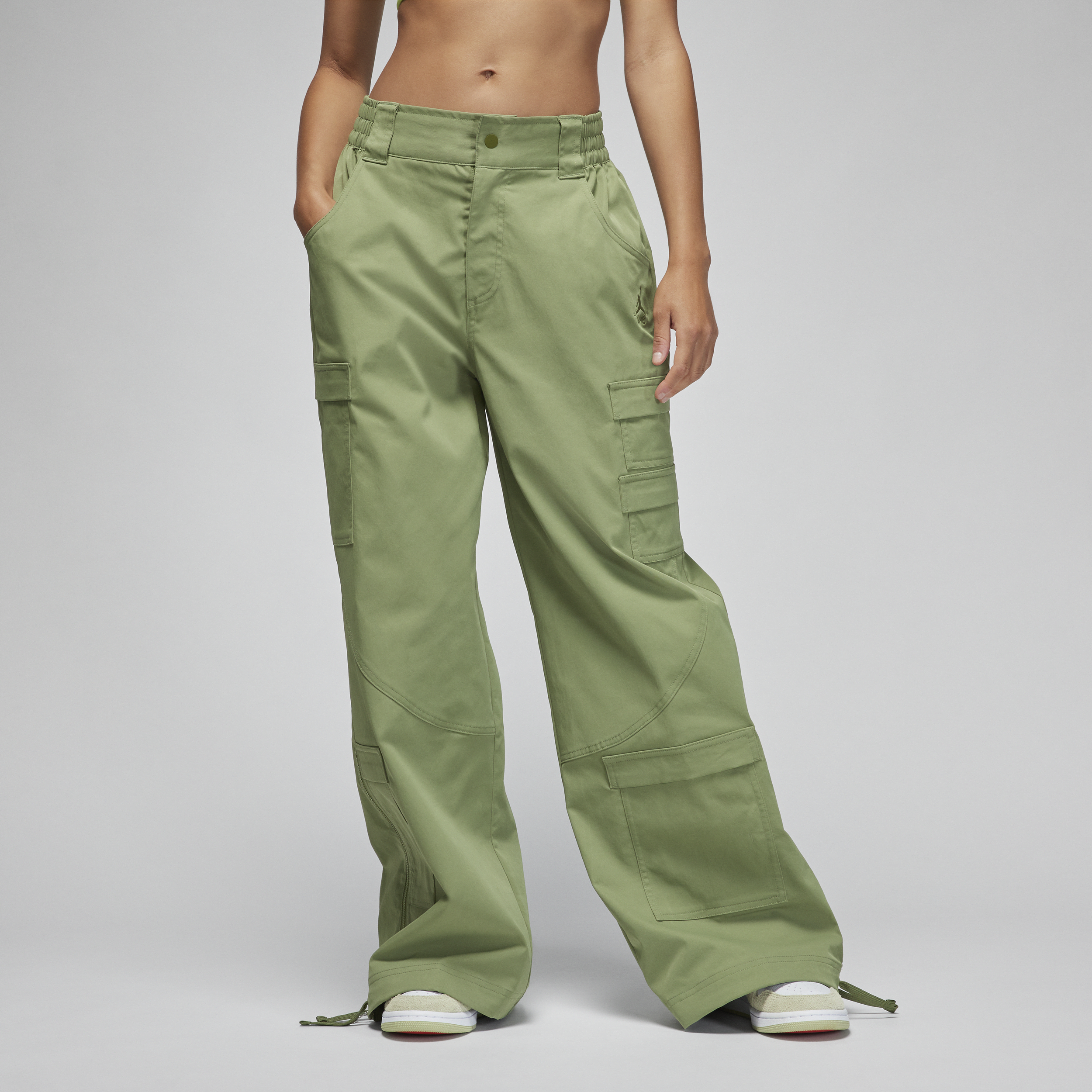 Jordan Chicago-bukser i kraftigt materiale til kvinder - grøn