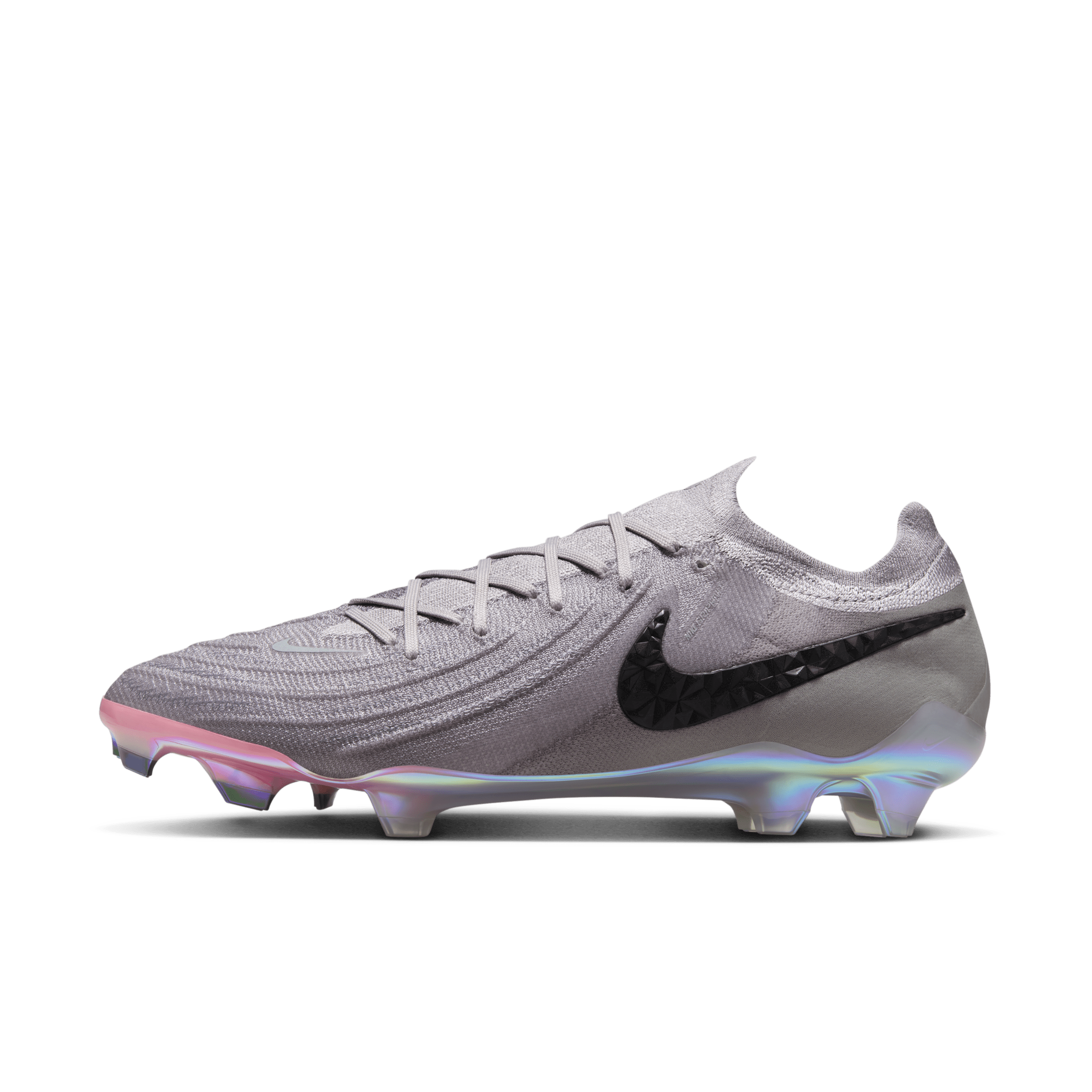 Nike Phantom GX 2 Elite low-top voetbalschoenen (stevige ondergrond) - Grijs