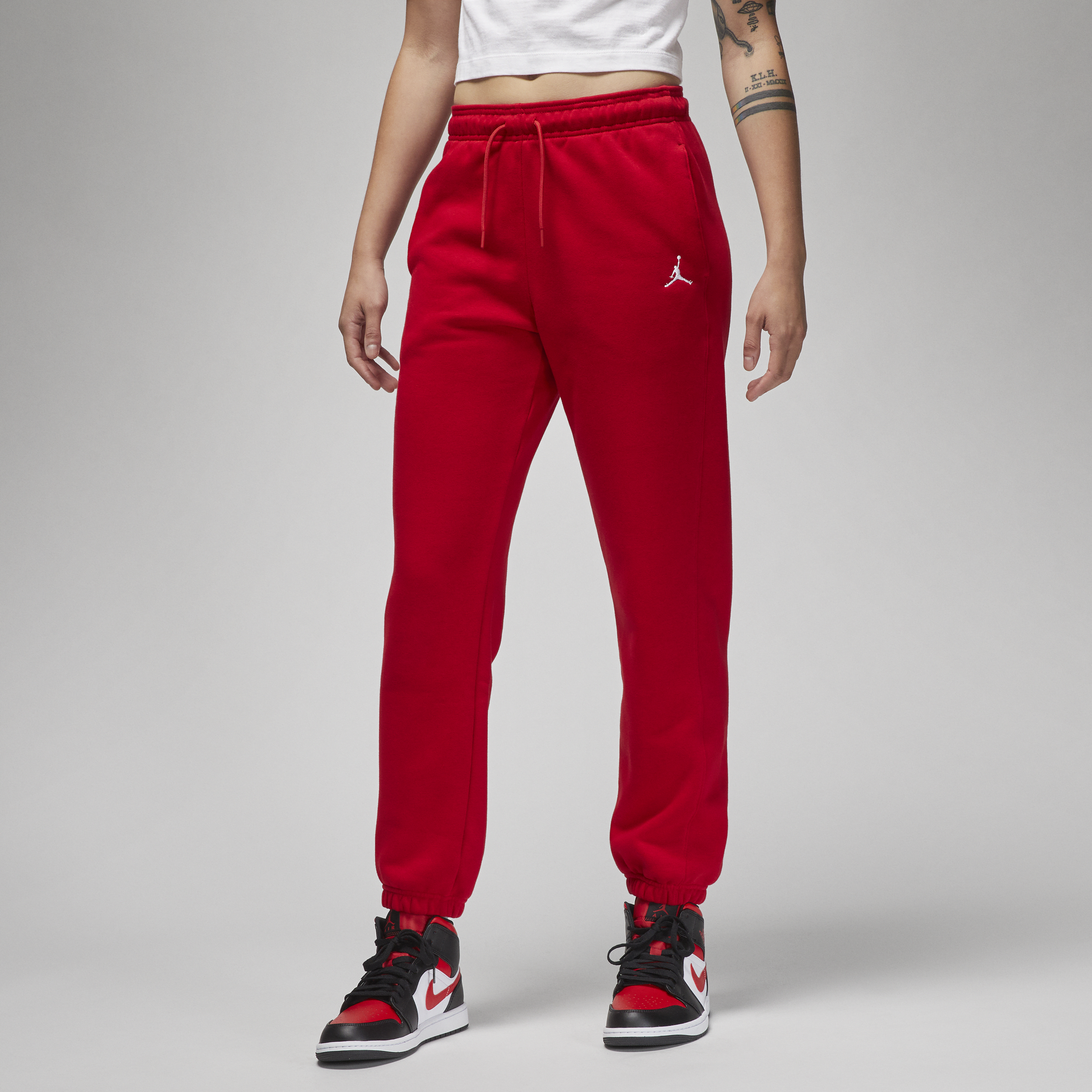 Jordan Brooklyn Fleece-bukser til kvinder - rød