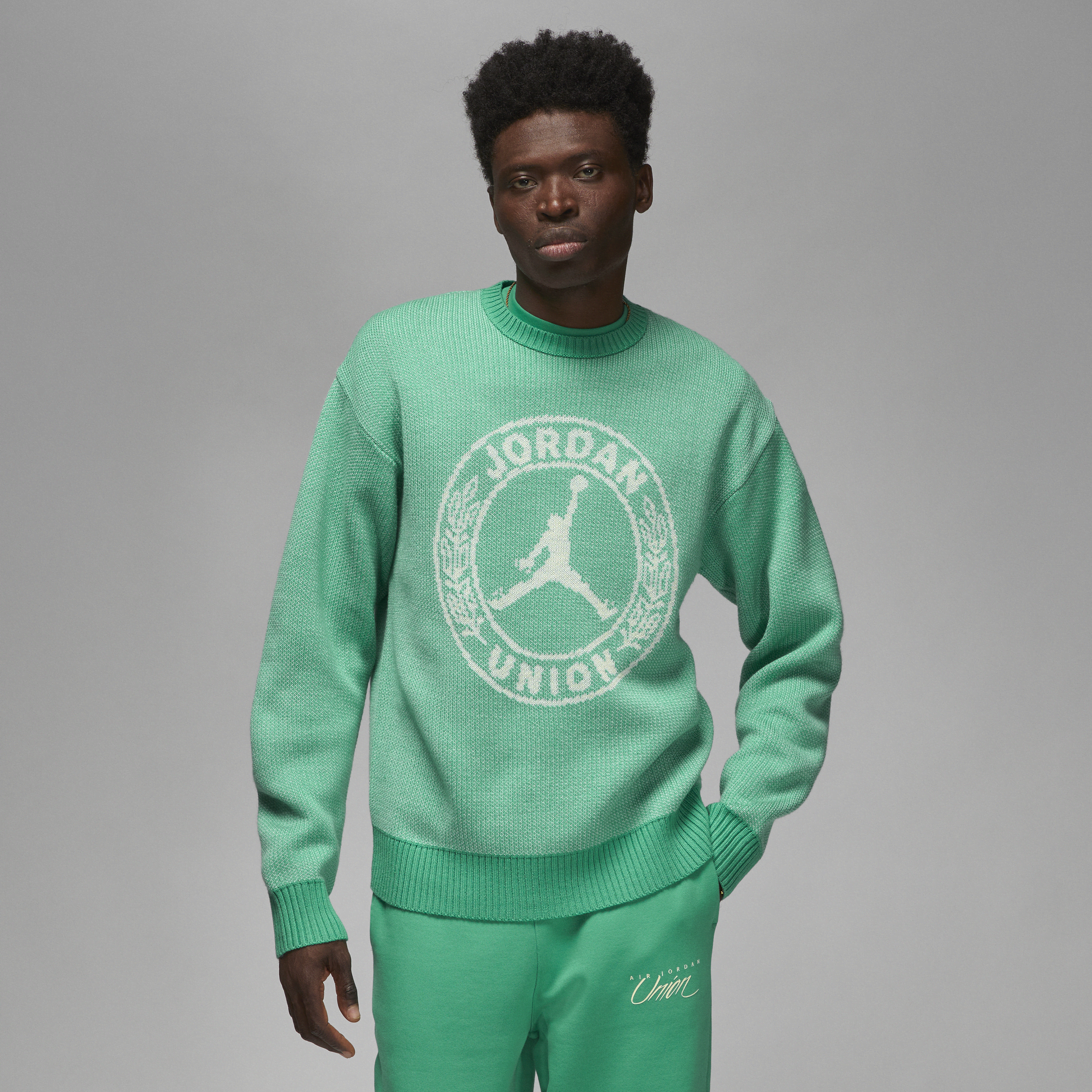 Jordan x Union-sweater til mænd - grøn