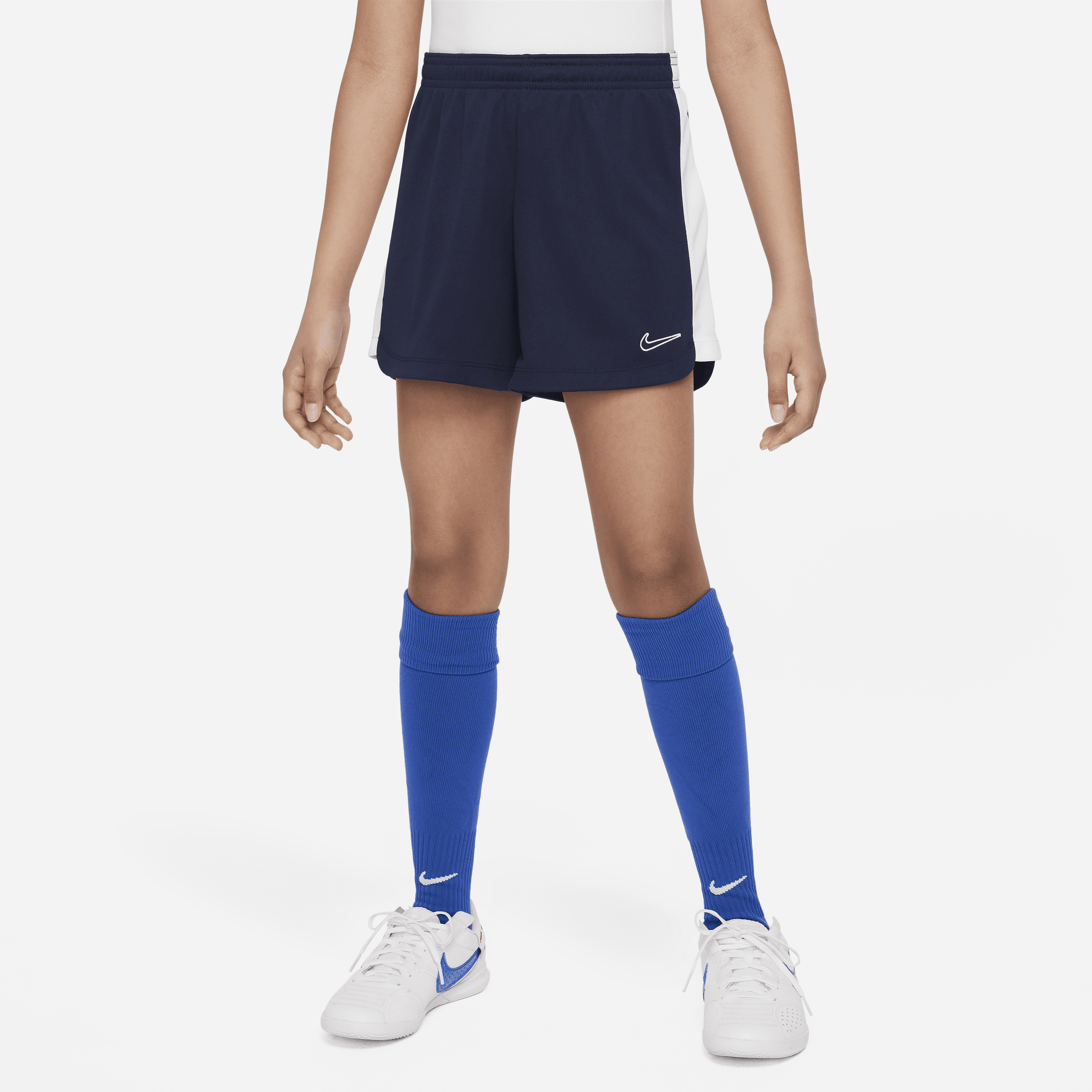 Nike Dri-FIT Academy-fodboldshorts til større børn (piger) - blå