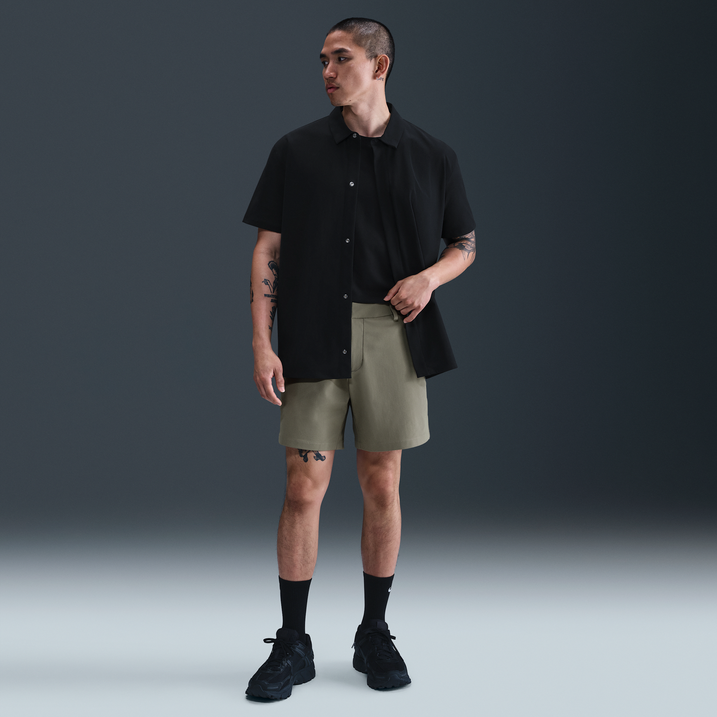 【ナイキ(NIKE)公式ストア】ナイキ 24.7 PerfectStretch メンズ Dri-FIT 15cm ショートパンツ HQ6934-320 グリーン 【ナイキ(NIKE)公式ストア】ナイキ 24.7 PerfectStretch メンズ Dri-FIT 15cm ショートパンツ HQ6934-320 グリーン