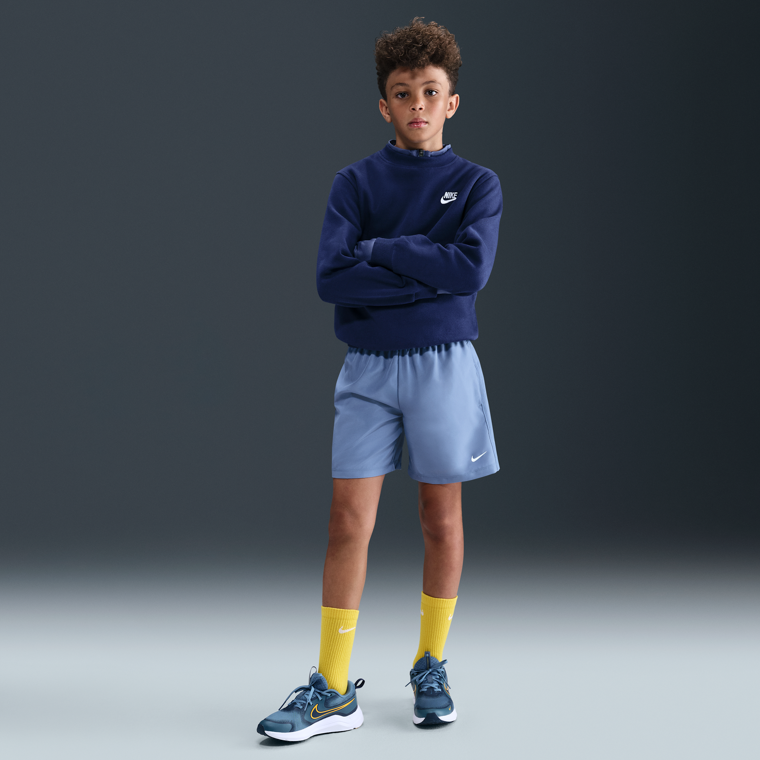 【ナイキ(NIKE)公式ストア】ナイキ マルチ ジュニア Dri-FIT トレーニングショートパンツ DX5382-499 ブルー 【ナイキ(NIKE)公式ストア】ナイキ マルチ ジュニア Dri-FIT トレーニングショートパンツ DX5382-499 ブルー
