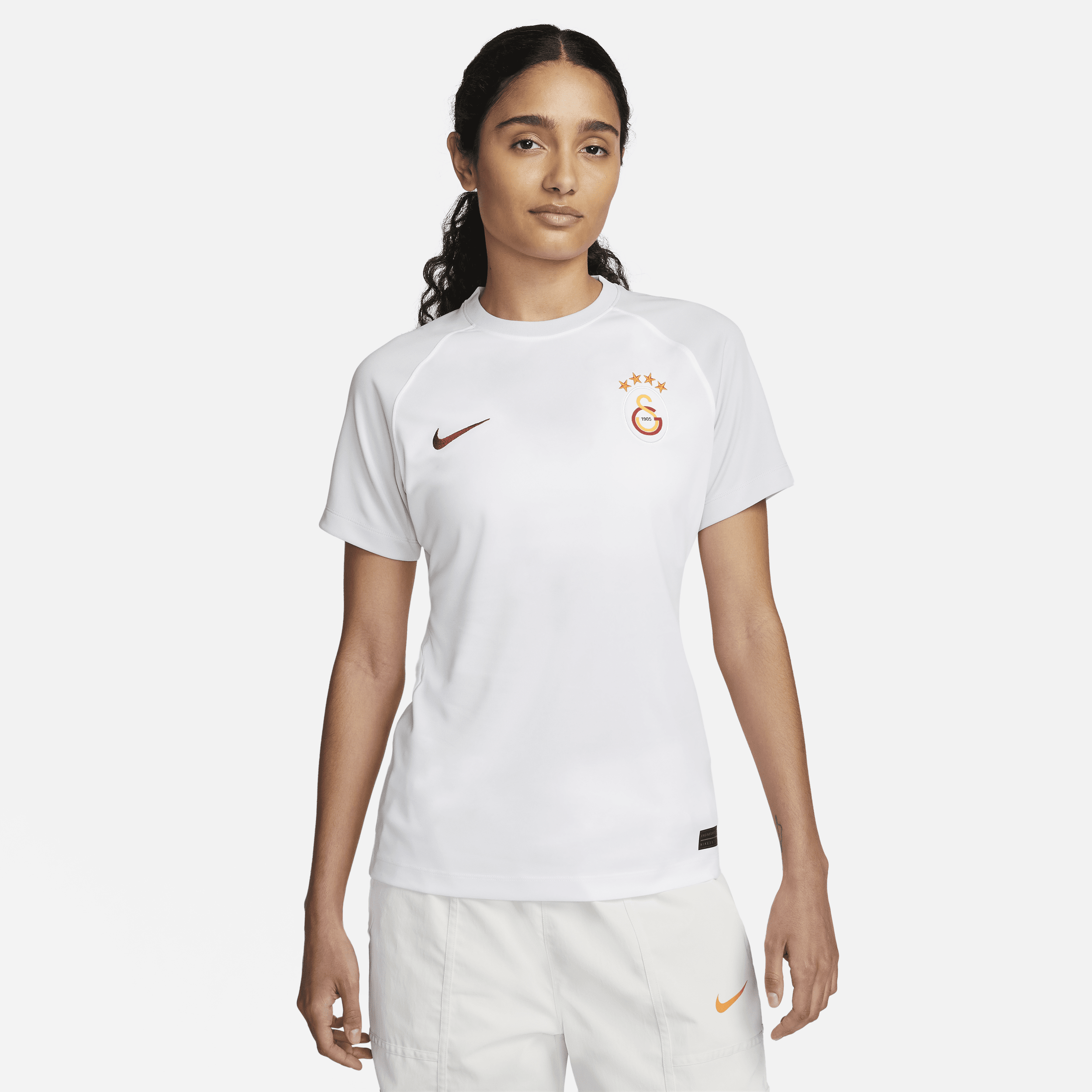 Segunda equipación Galatasaray 2023/24 Camiseta de fútbol de manga corta Nike Dri-FIT - Mujer - Blanco