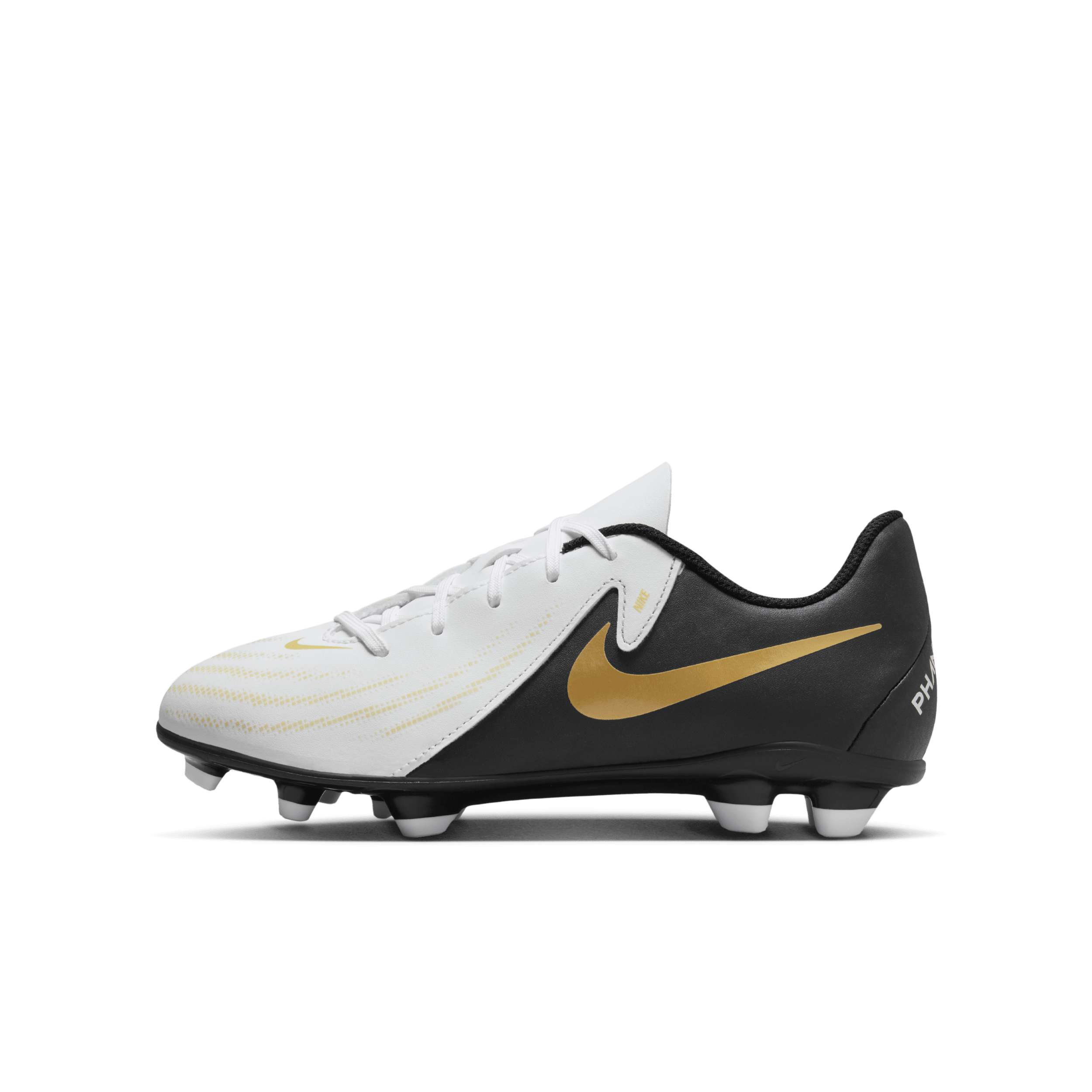 Nike Jr. Phantom GX 2 Club-MG-fodboldstøvler til flere typer underlag til mindre/større børn - hvid