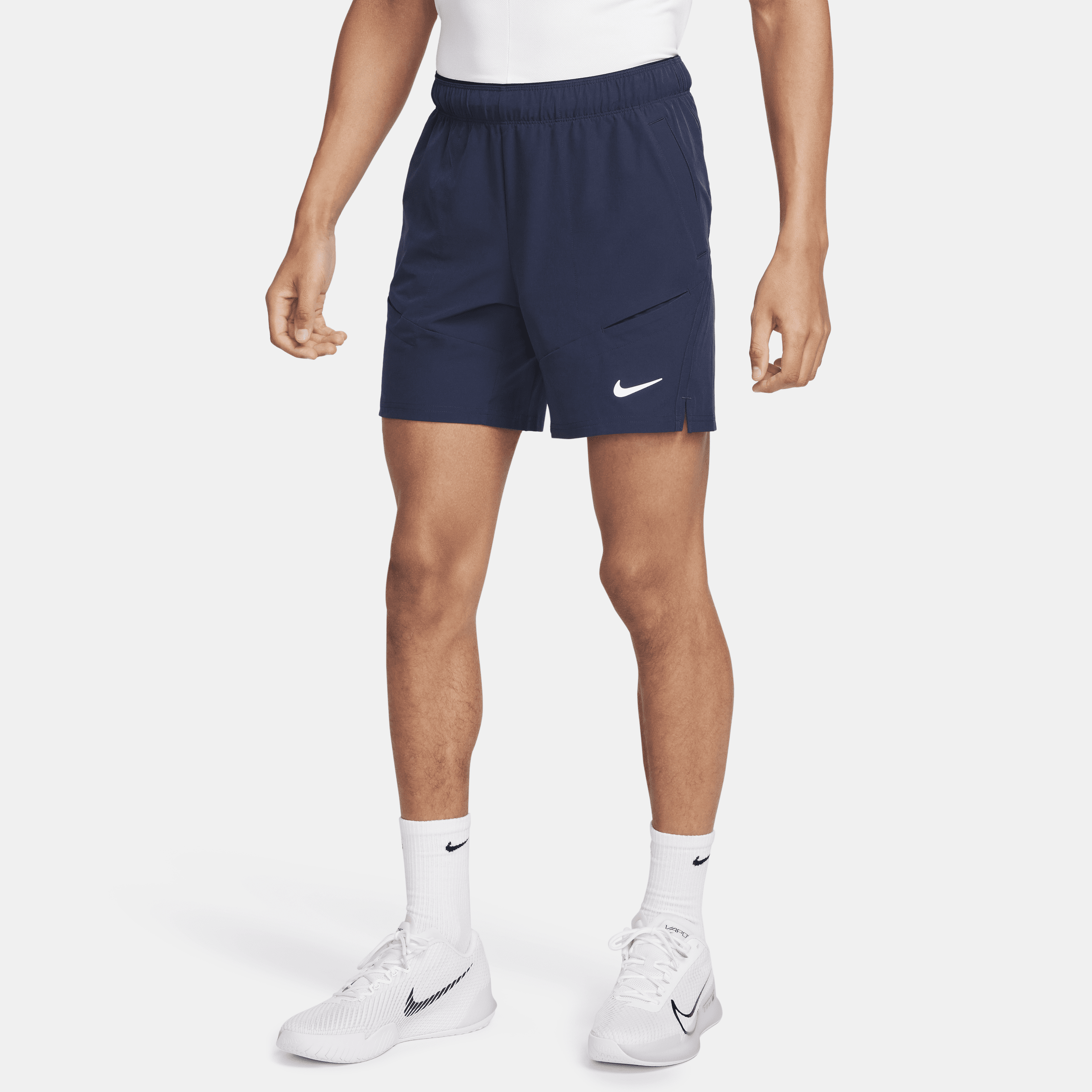 NikeCourt Advantage Dri-FIT tennisshorts voor heren (18 cm) - Blauw