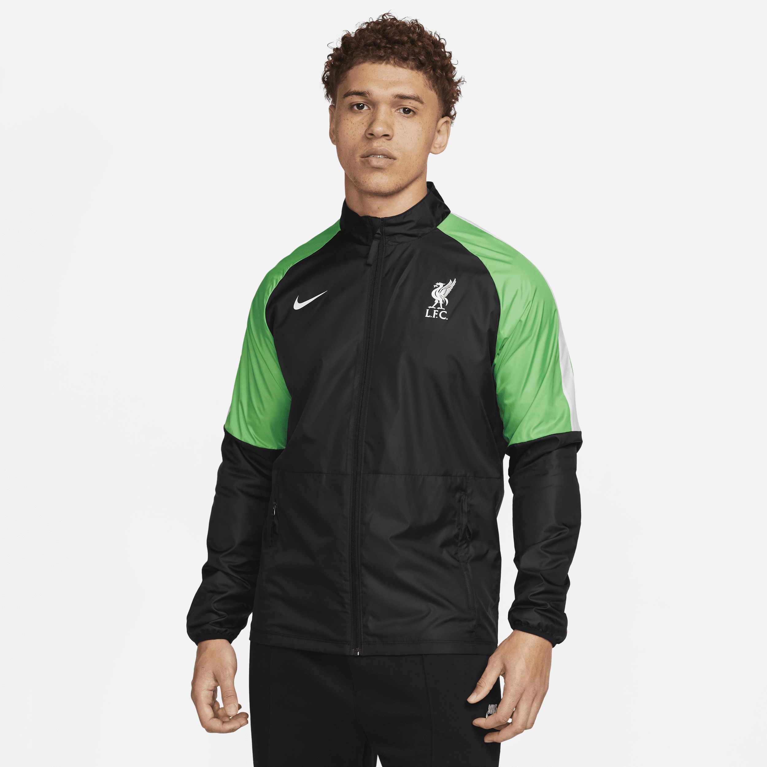 Liverpool FC Repel Academy AWF-Nike-fodboldjakke til mænd - sort