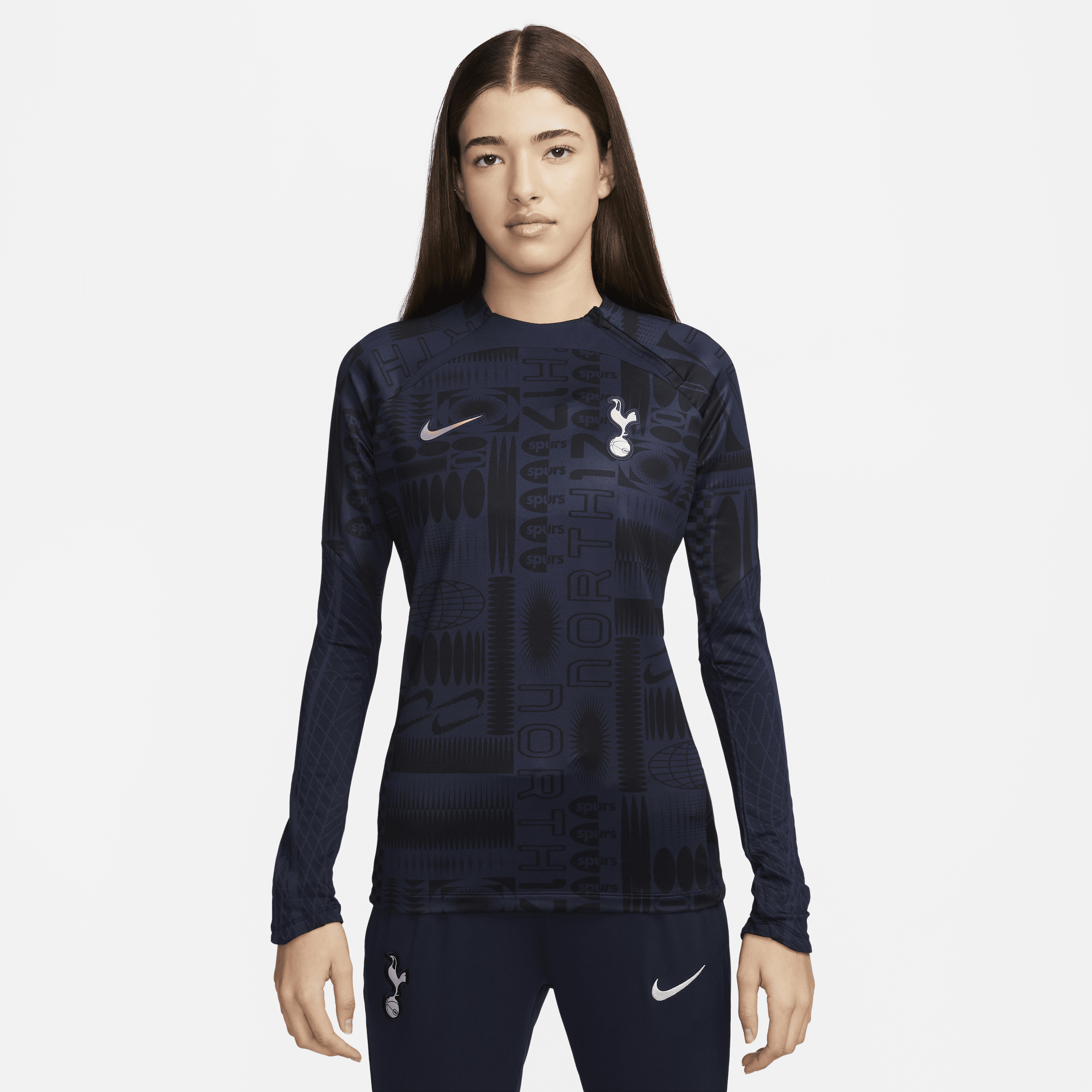 Tottenham Hotspur Strike Nike Dri-FIT-fodboldtræningstrøje til kvinder - blå