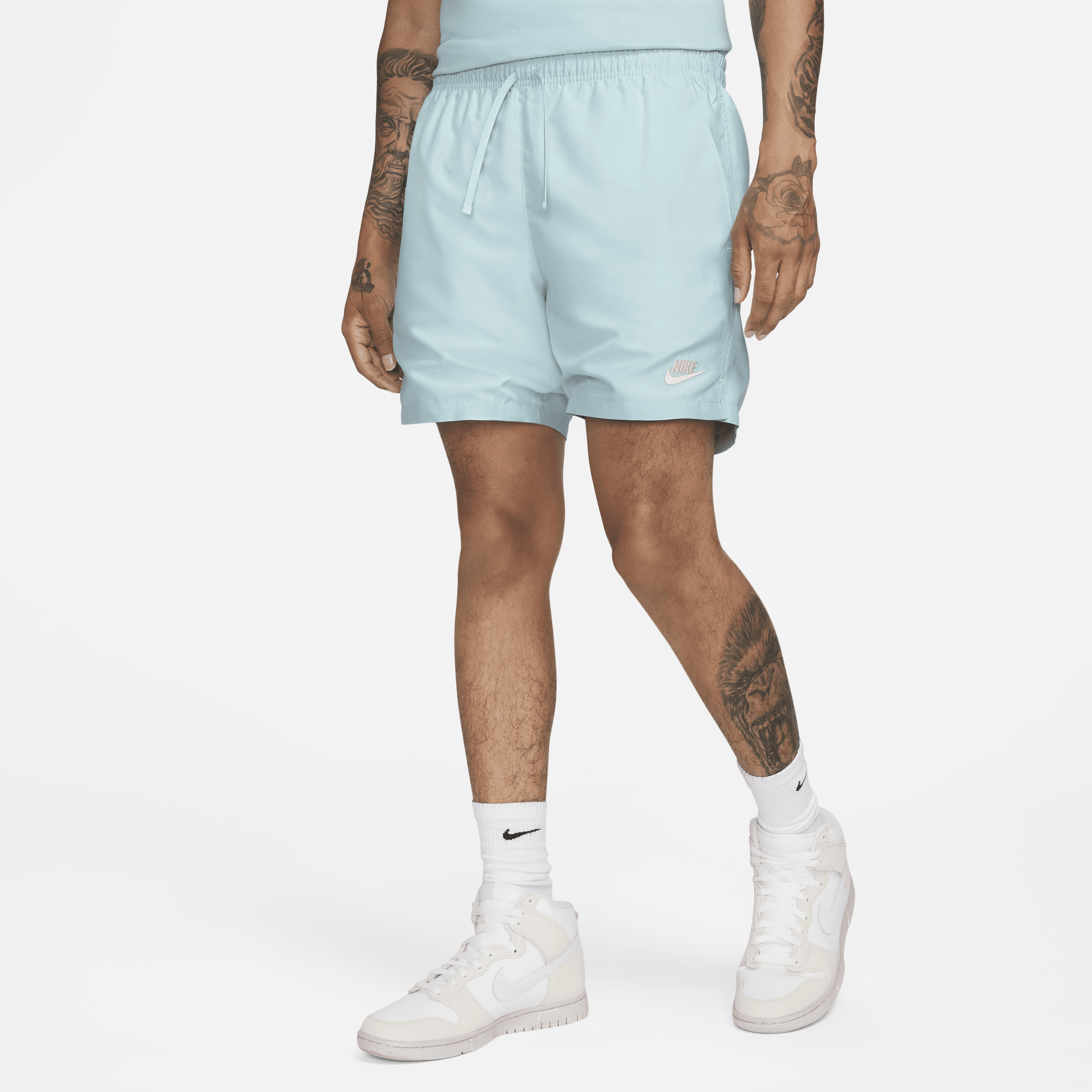 Vævede Nike Sportswear-Flow-shorts til mænd - blå