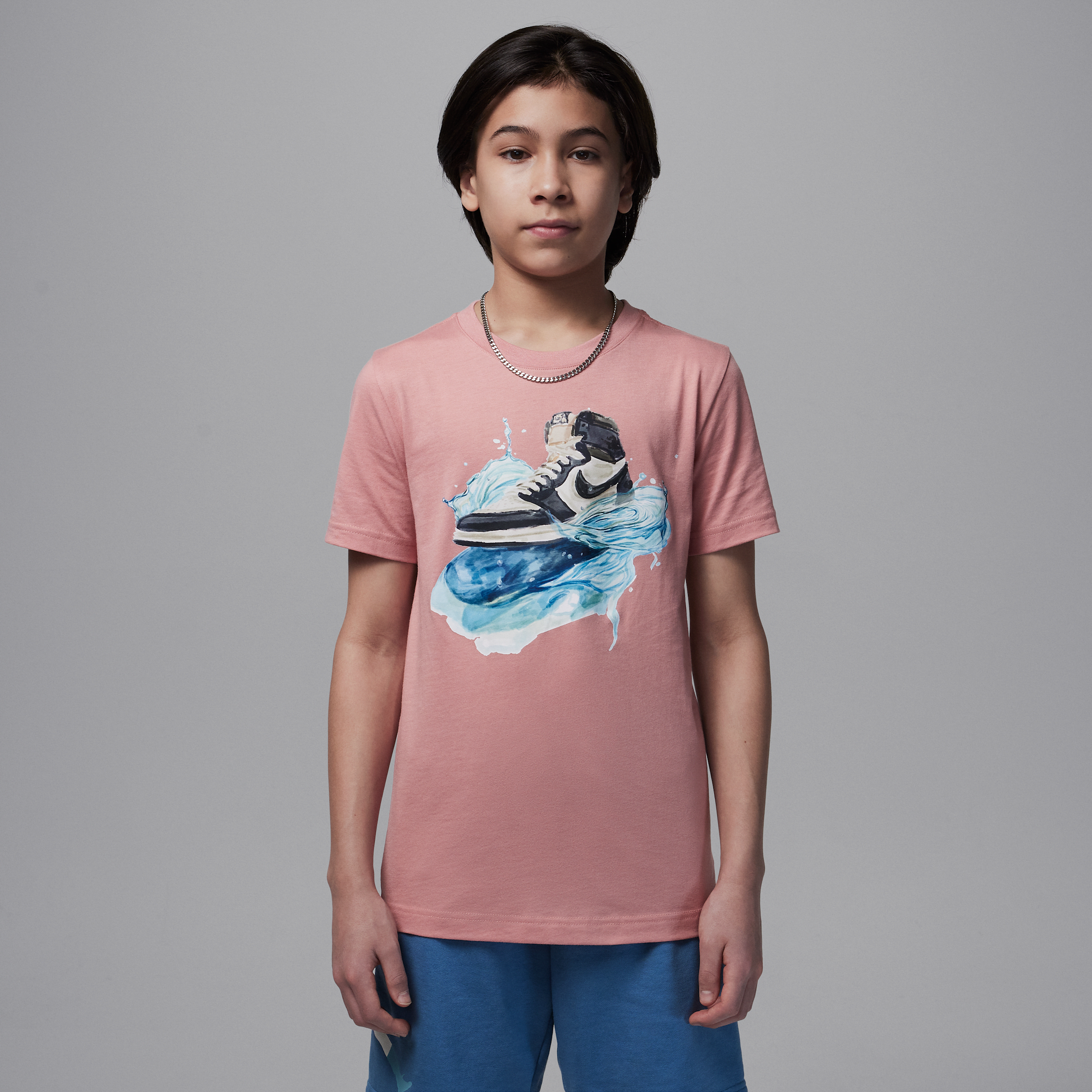 【ナイキ(NIKE)公式ストア】ジョーダン ジュニア エア ジョーダン 1 ウェーブ Tシャツ II3072-698 ピンク 【ナイキ(NIKE)公式ストア】ジョーダン ジュニア エア ジョーダン 1 ウェーブ Tシャツ II3072-698 ピンク