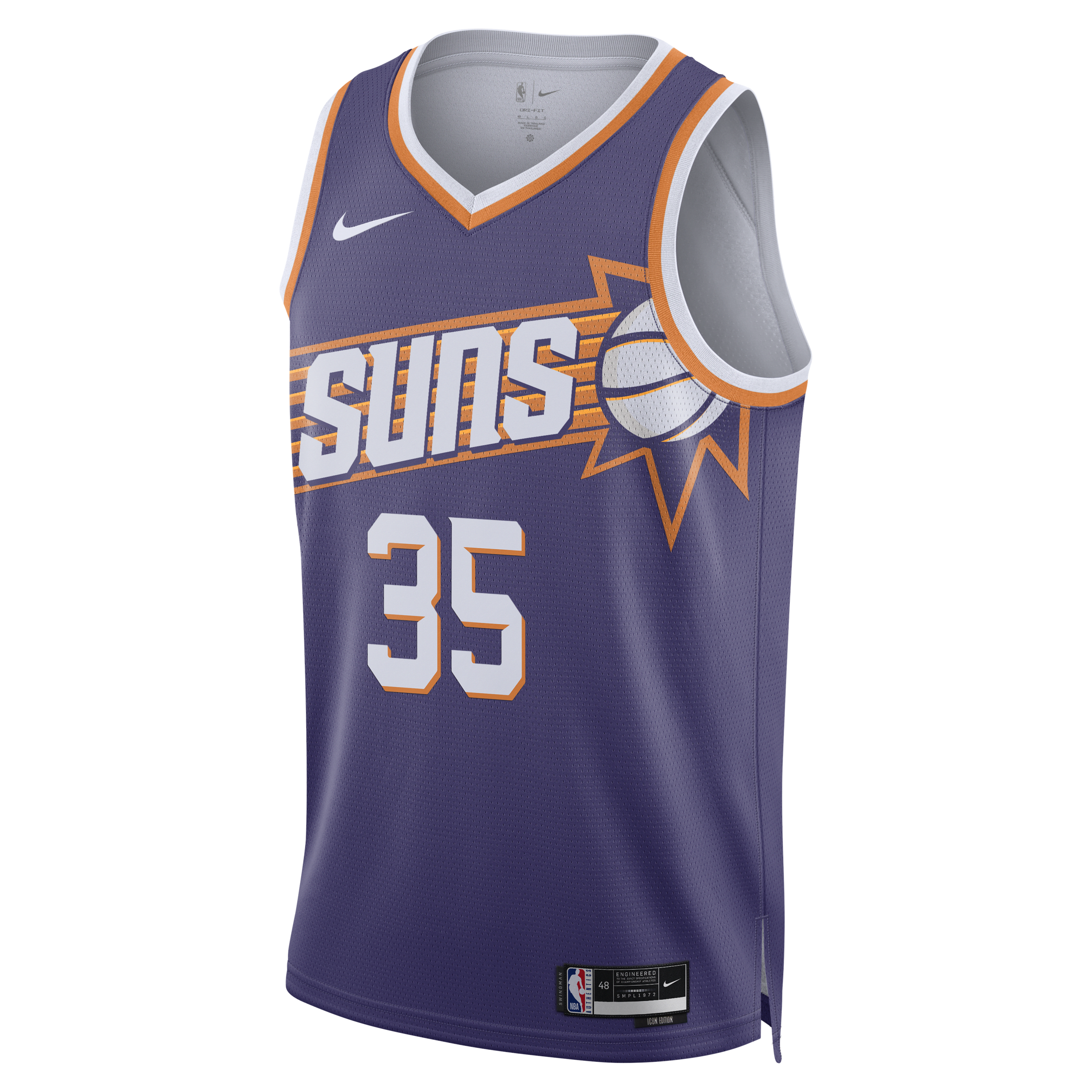 Maglia Phoenix Suns 2023/24 Icon Edition Nike Dri-FIT Swingman NBA - Viola