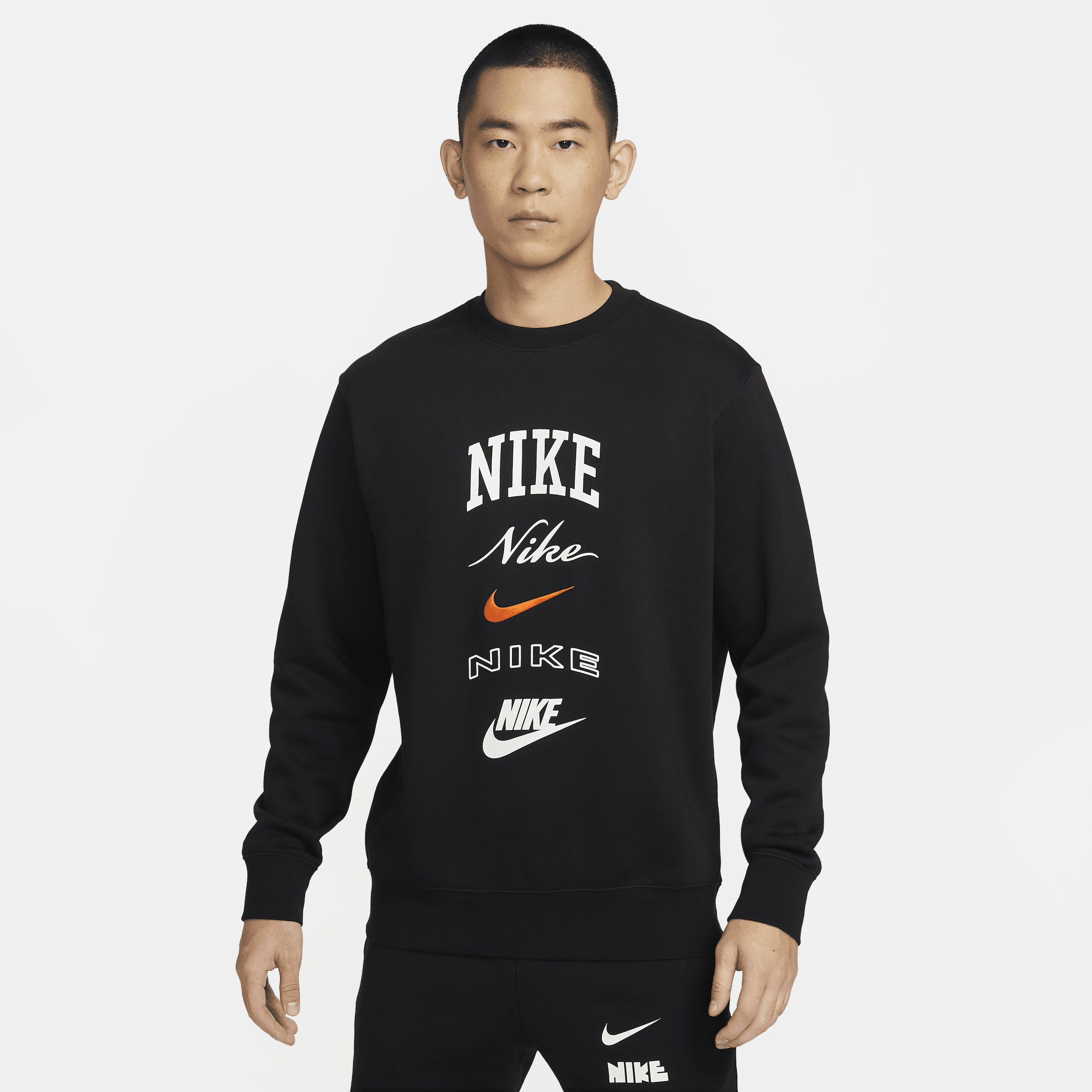 【ナイキ(NIKE)公式ストア】ナイキ クラブ フリース メンズ ロングスリーブ クルーネック スウェットシャツ FN2611-010 ブラック 【ナイキ(NIKE)公式ストア】ナイキ クラブ フリース メンズ ロングスリーブ クルーネック スウェットシャツ FN2611-010 ブラック