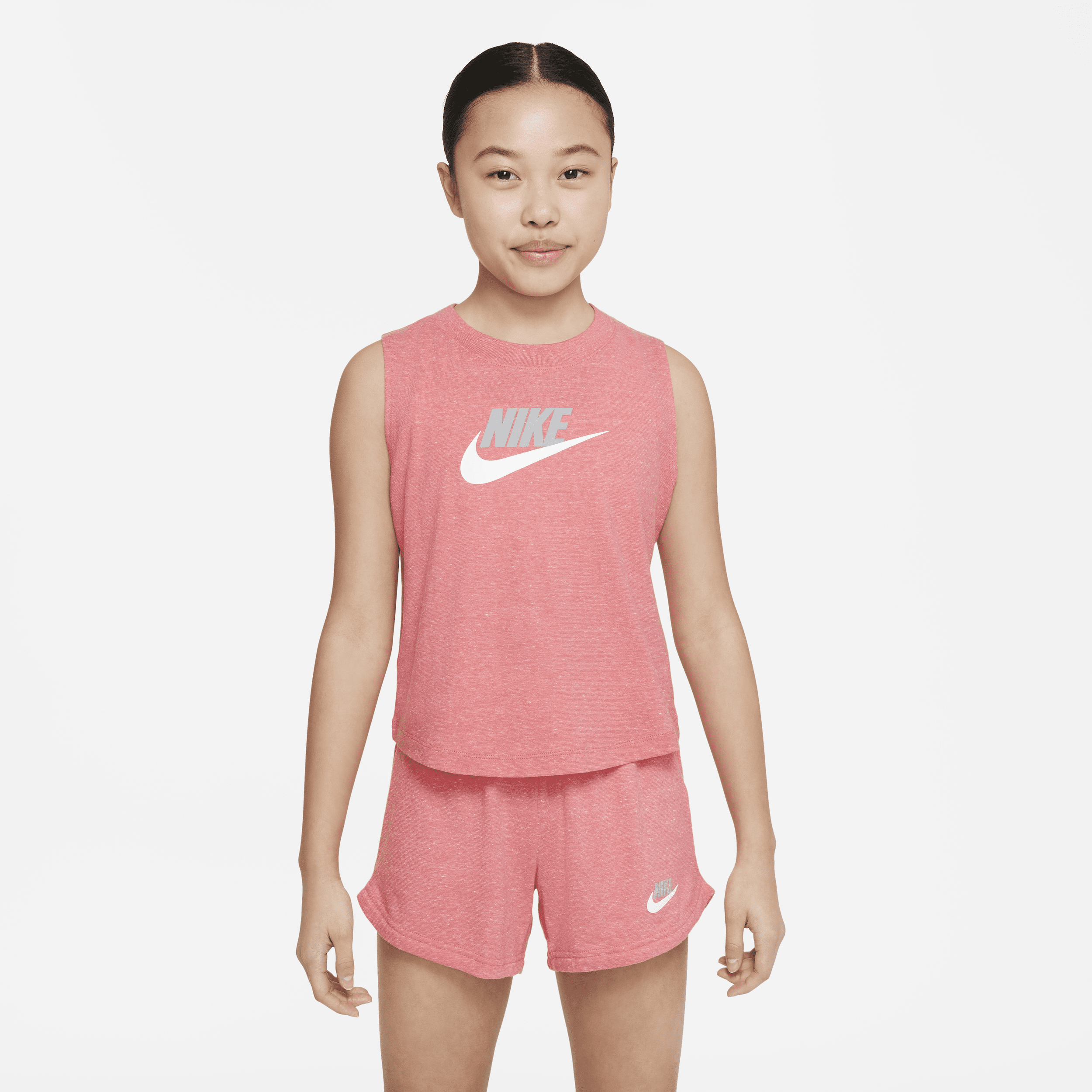 Nike Sportswear-tanktop i jerseymateriale til større børn (piger) - Pink