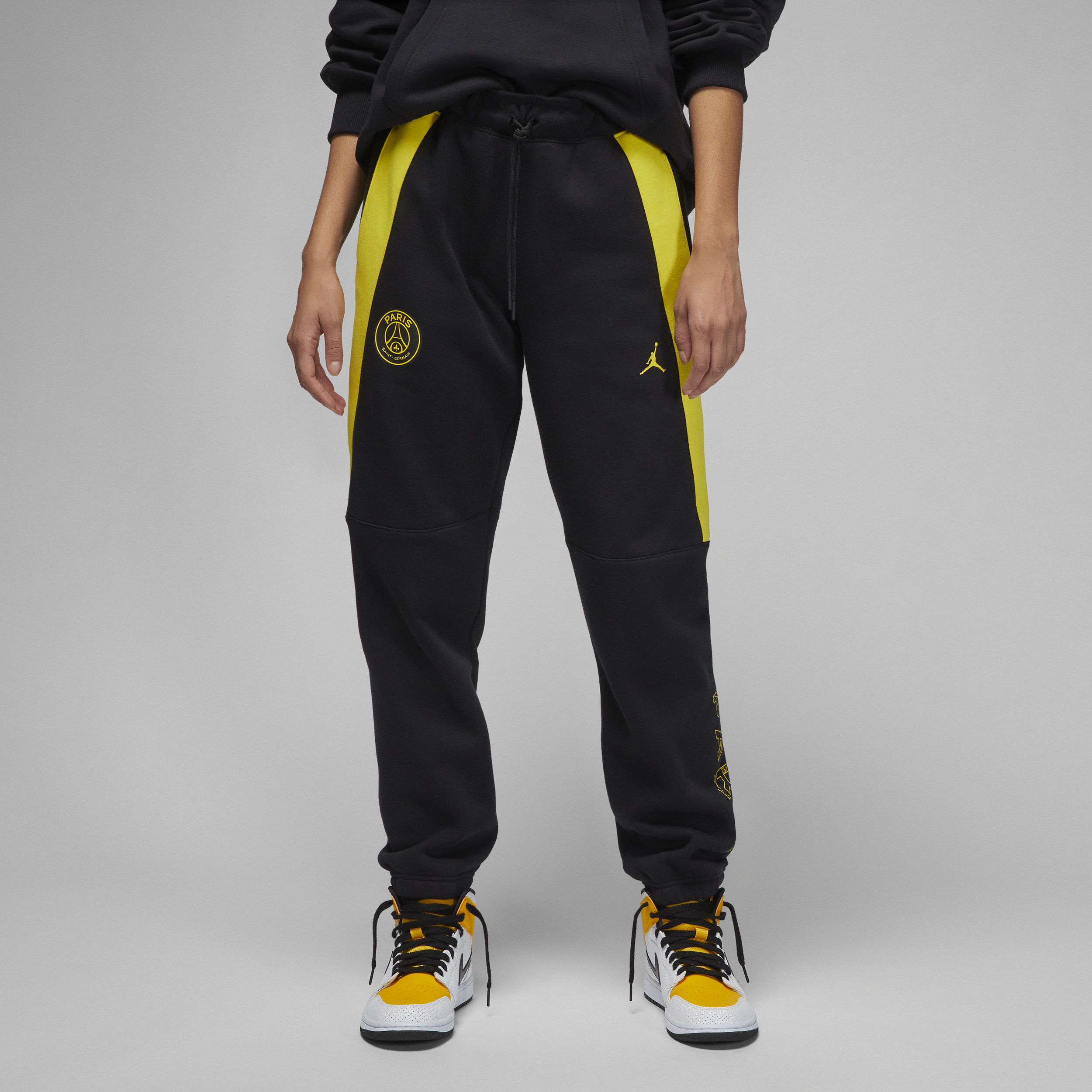 Nike Paris Saint-Germain-fleecebukser til kvinder - sort