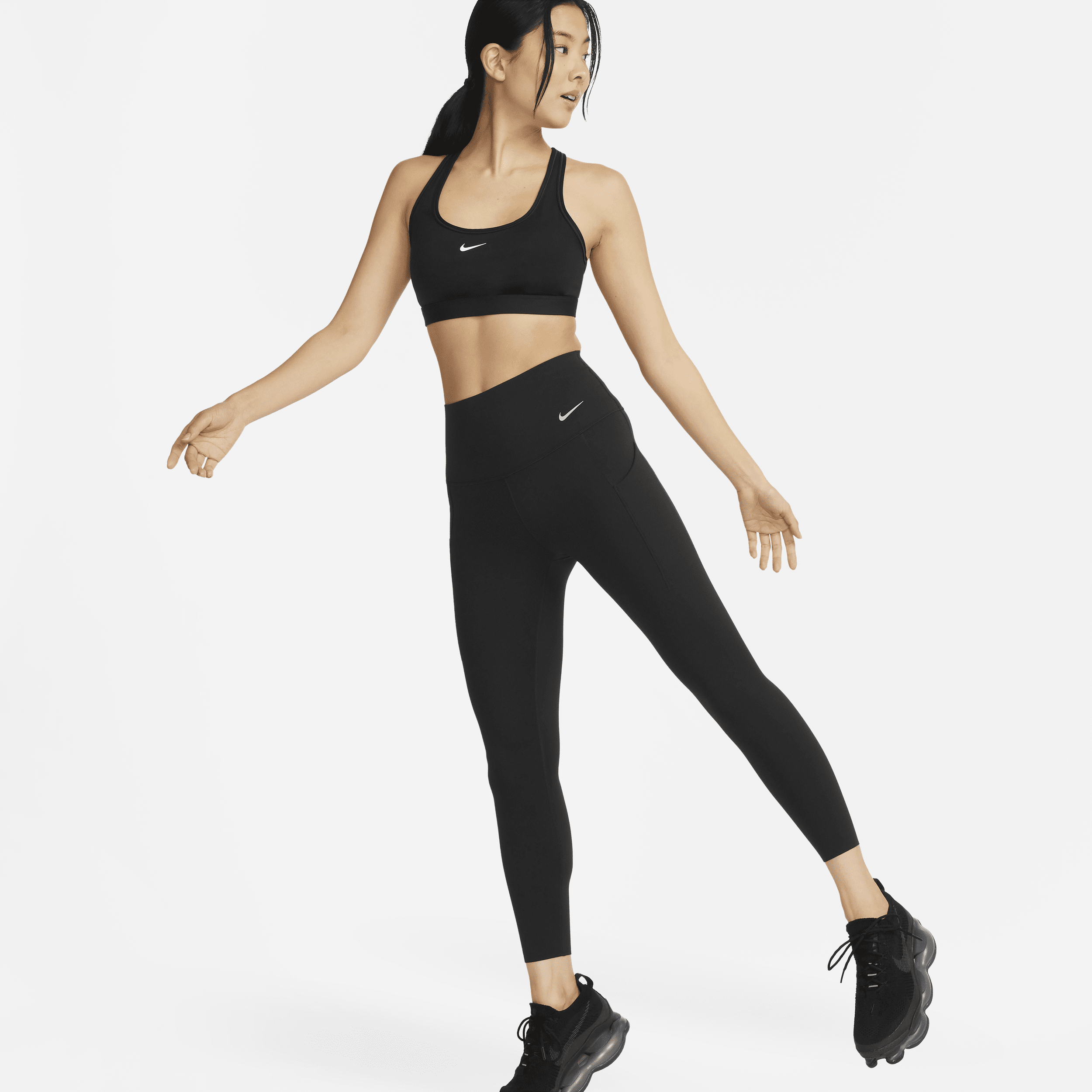 【ナイキ(NIKE)公式ストア】ナイキ ユニバーサ ウィメンズ ミディアムサポート ハイウエスト 7/8 レギンス ポケット付き DQ5898-010 ブラック 【ナイキ(NIKE)公式ストア】ナイキ ユニバーサ ウィメンズ ミディアムサポート ハイウエスト 7/8 レギンス ポケット付き DQ5898-010 ブラック