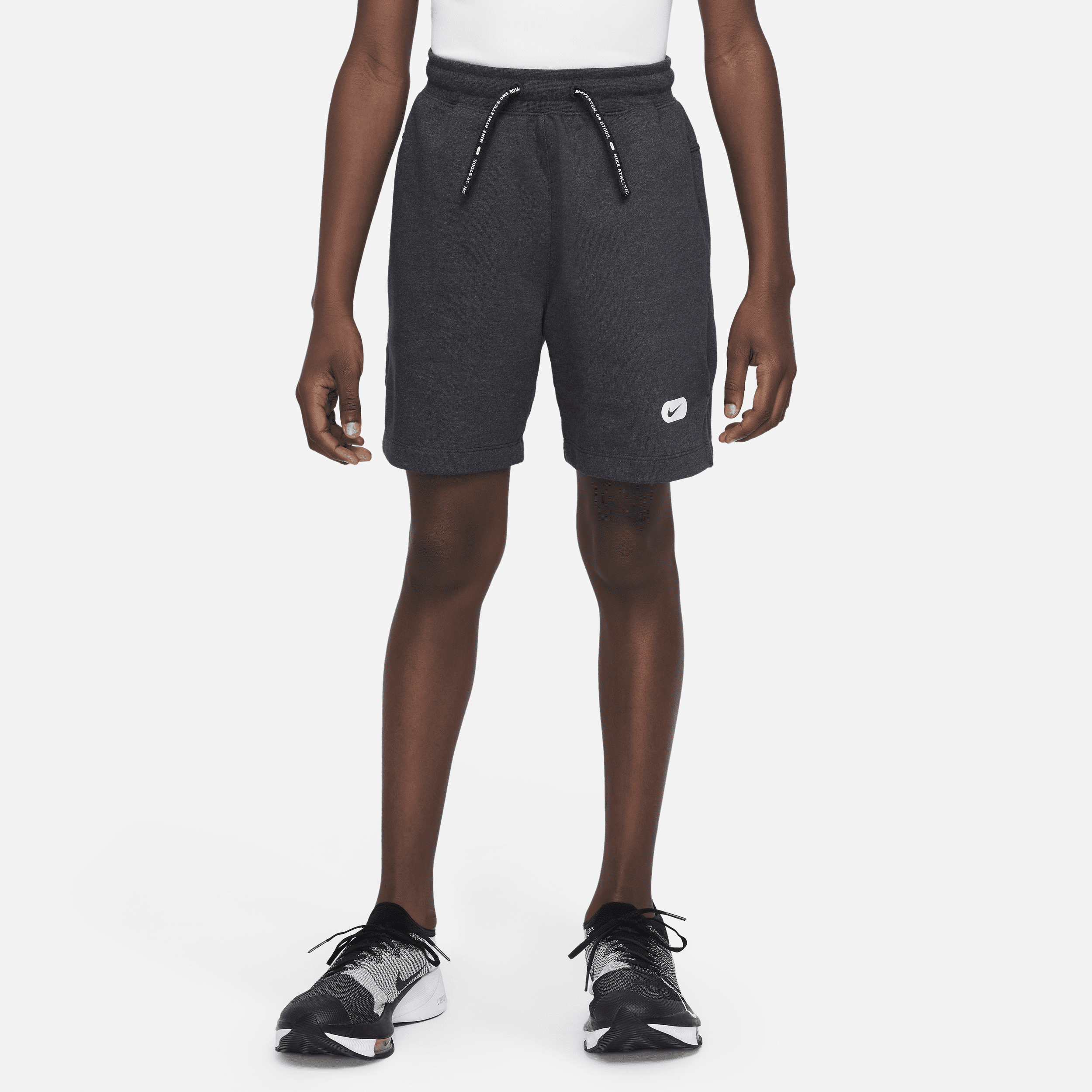 Nike Dri-FIT Athletics Pantalón corto de entrenamiento de tejido Fleece - Niño - Negro