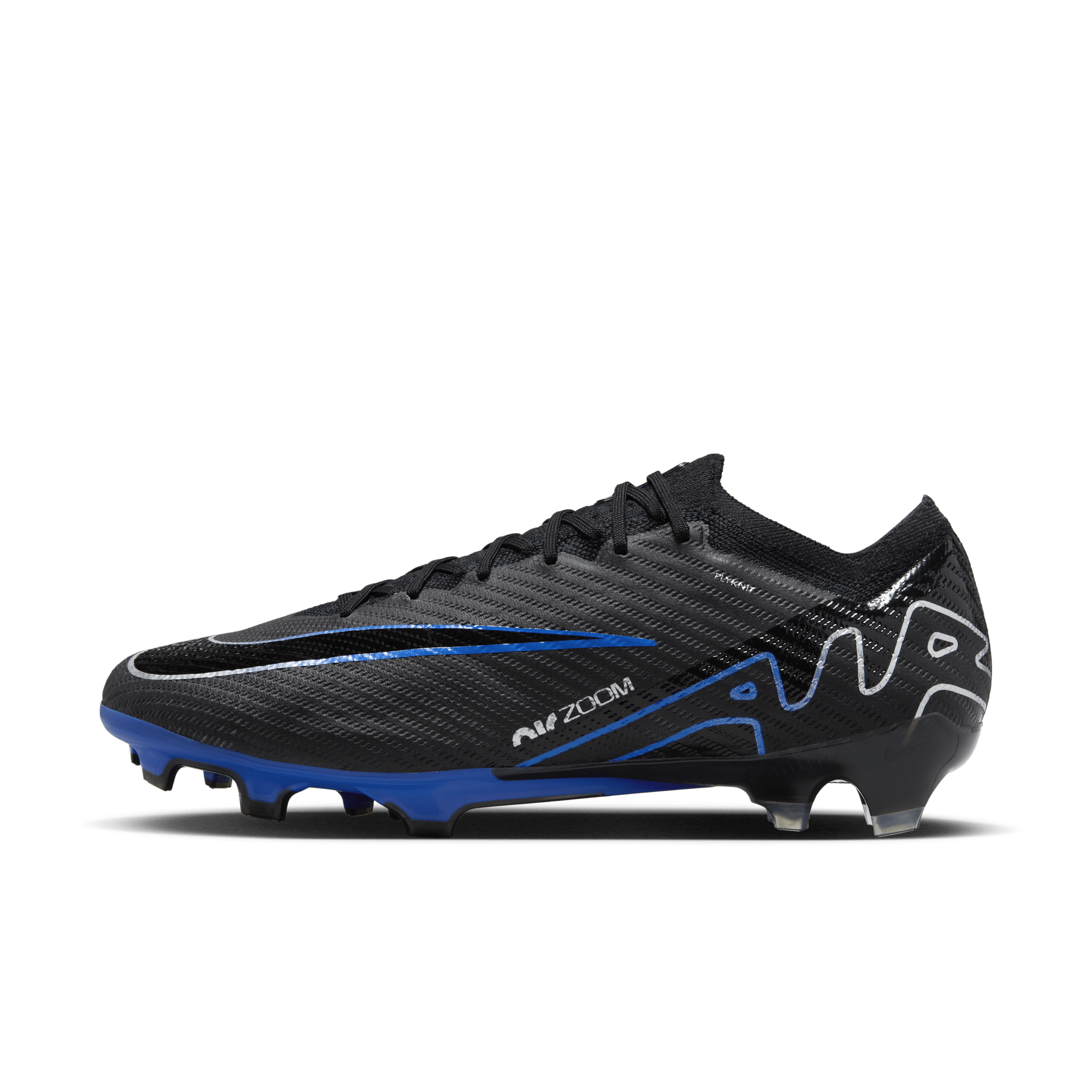Nike Mercurial Vapor 15 Elite low top voetbalschoenen (stevige ondergrond) - Zwart